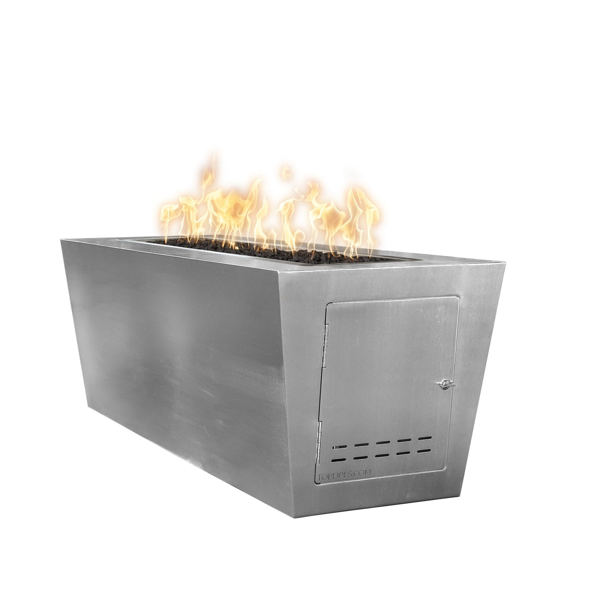The Outdoor Plus Mesa Fire Table - Stainless Steel