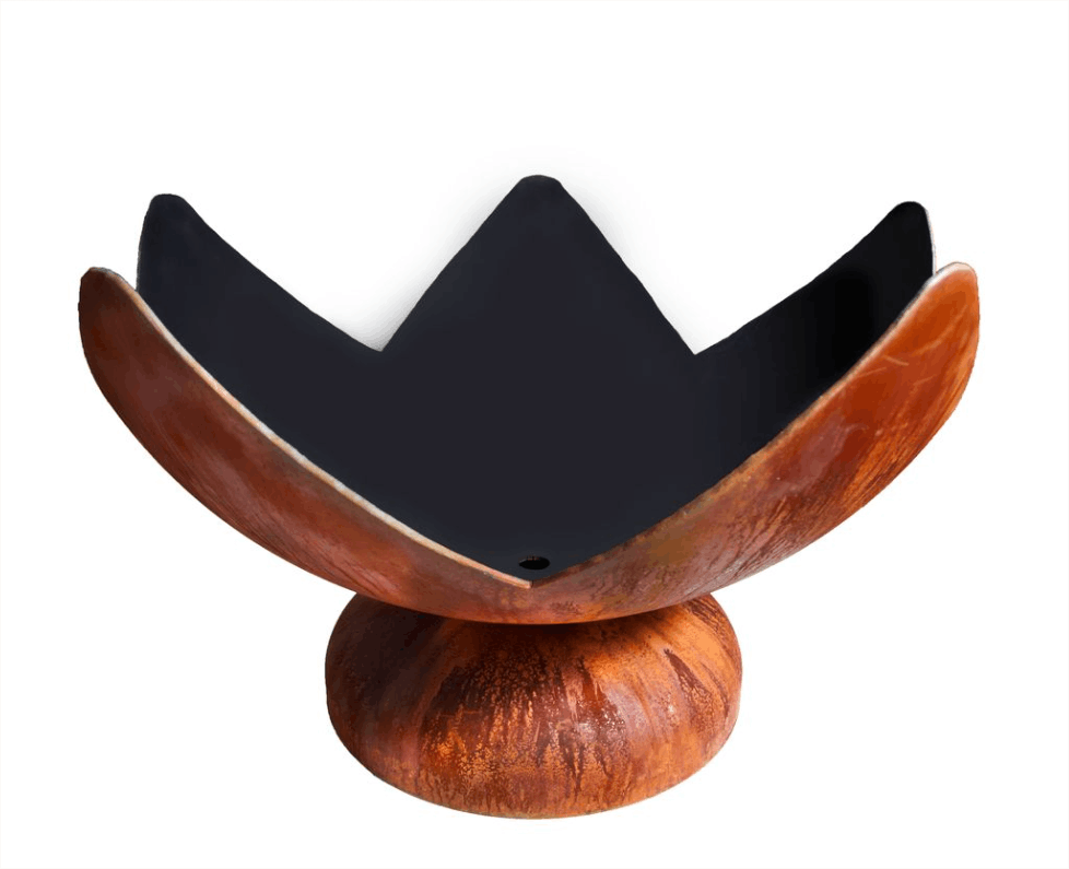 Fire bowl on a white background