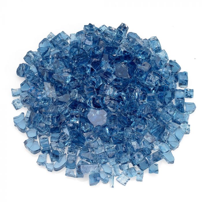 Fire by Design PBFG 1/2-Inch, Classic Collection Fire Glass, 10 lb, Pacific Blue