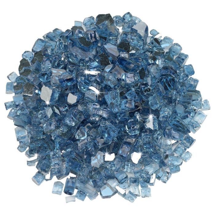 Fire by Design PBRFG 1/2-Inch Reflective Collection Fire Glass, 10 lb, Pacific Blue Reflective