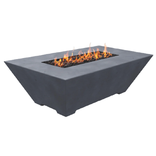 Fire by Design GFRCORFP603018 Rectangle Oblique 60-Inch GFRC Fire Pit Table