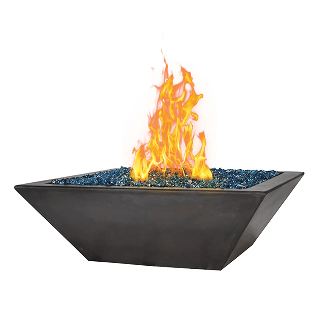 Fire by Design Fire by Design APGSQFB30 Geo Low Square 30-Inch Fire Bowl