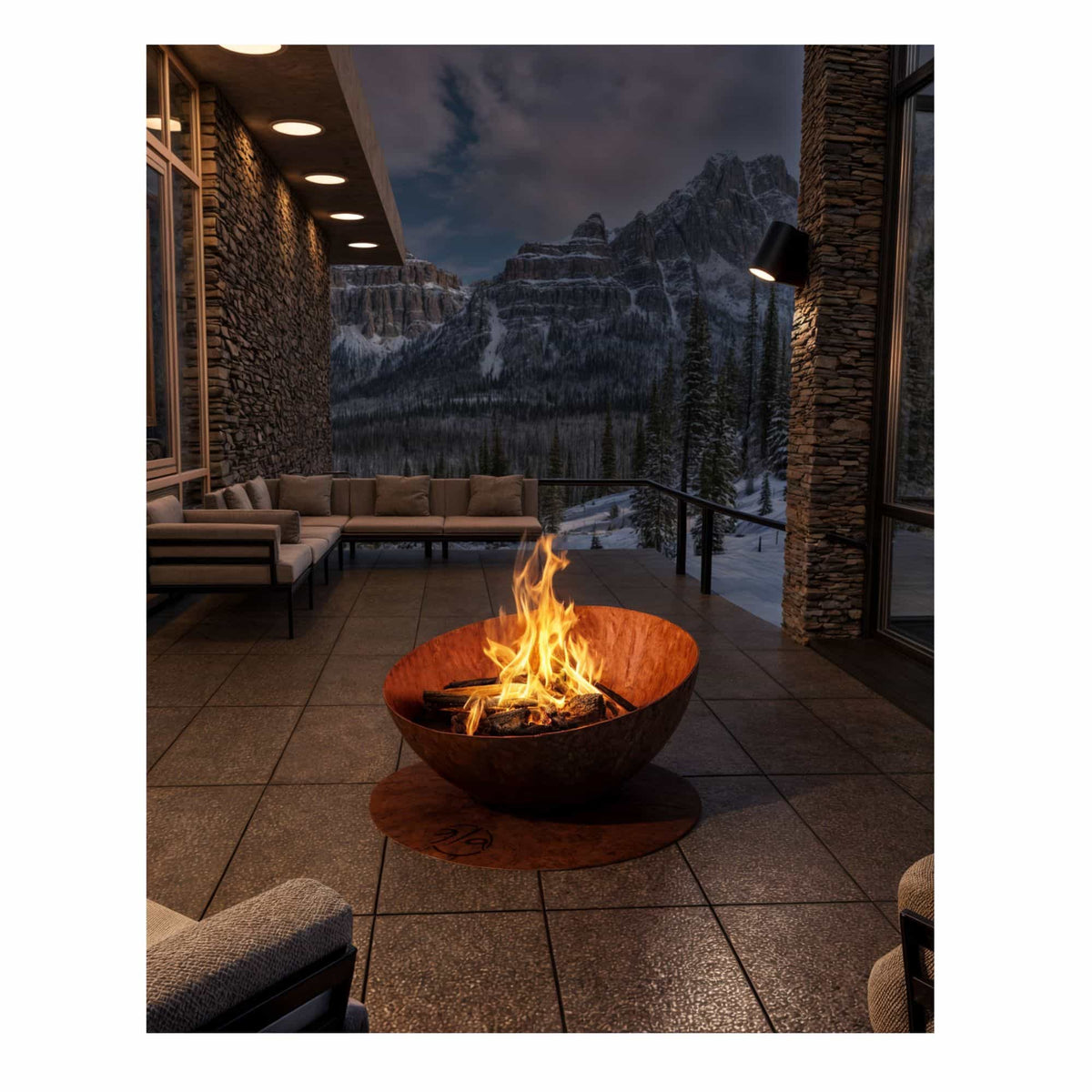 GlammFire Solace - Firewood/Charcoal Fire Pit