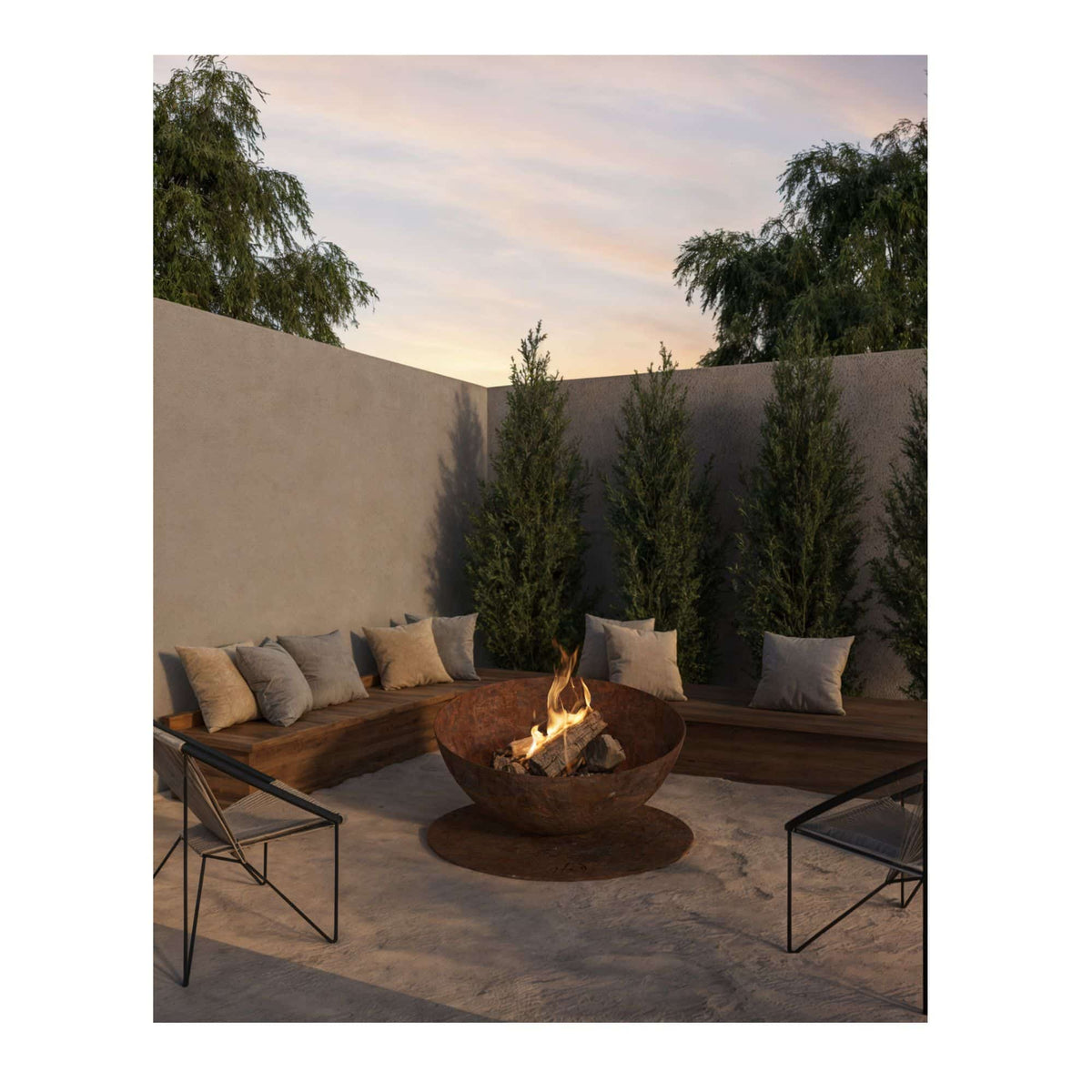 GlammFire Solace - Firewood/Charcoal Fire Pit