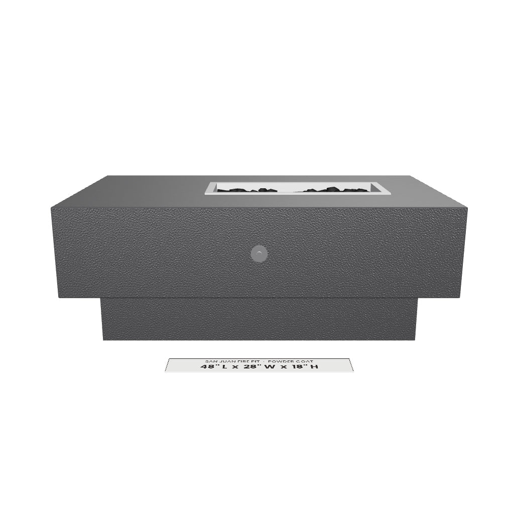 San Juan Fire Pit Powder Coat 3D model – 48" x 28" x 18"