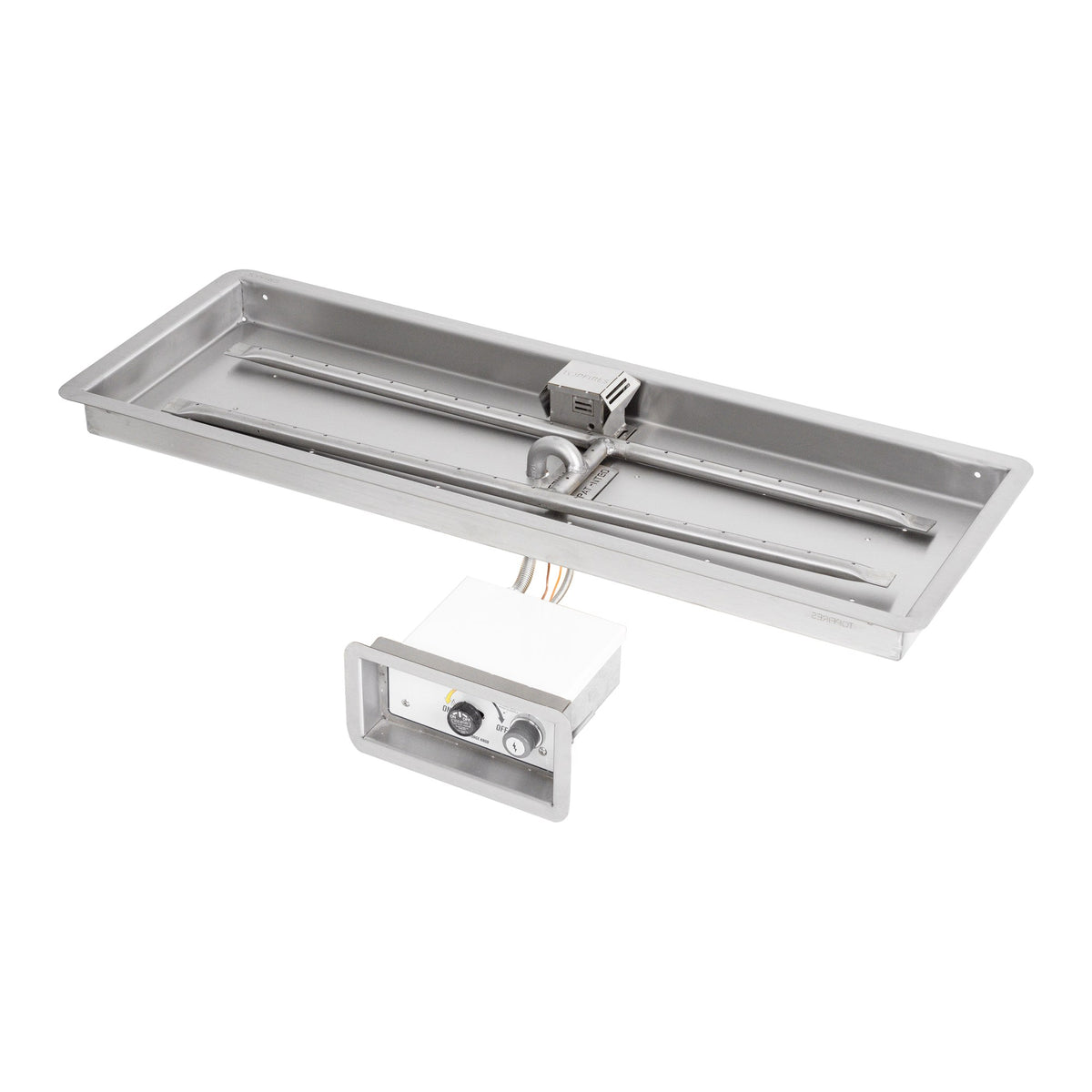 Rectangle drop-in pan with H burner, Flame Sense w/ Spark Ignition