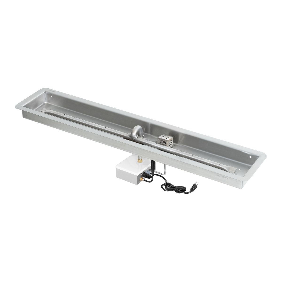 Rectangle drop-in pan with linear burner, Plug & Play