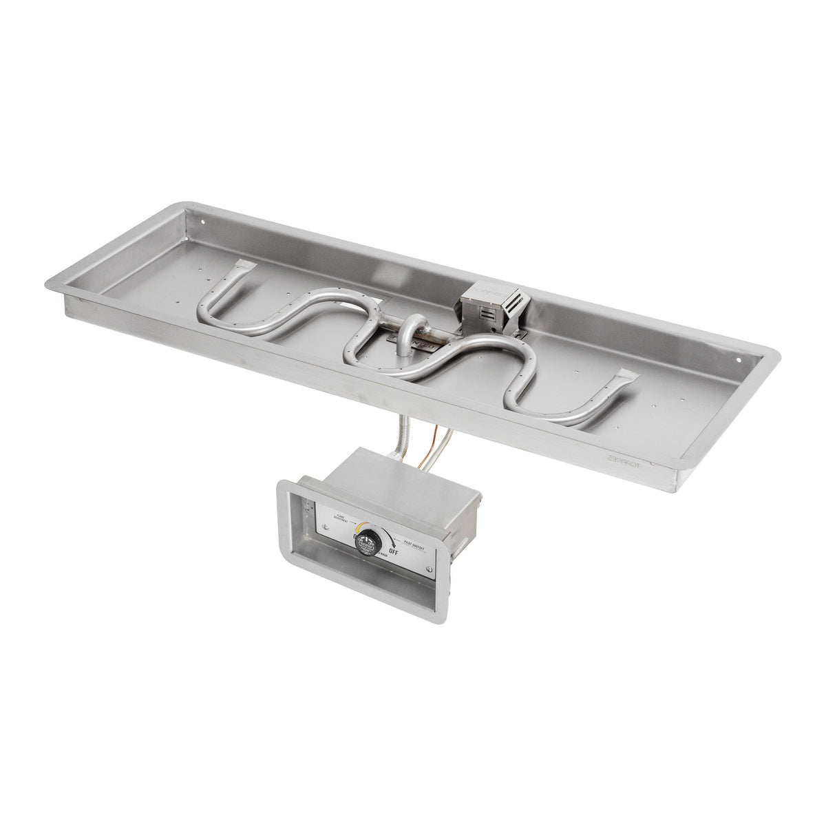 Rectangle drop-in pan with switchback burner, Match Lit w/ Flame Sense