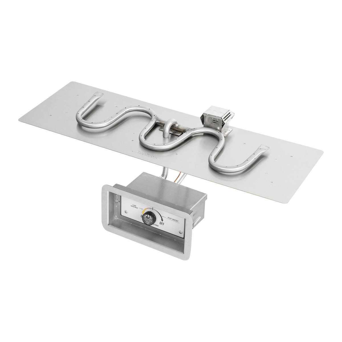 Rectangle flat pan with switchback burner, Match Lit w/ Flame Sense