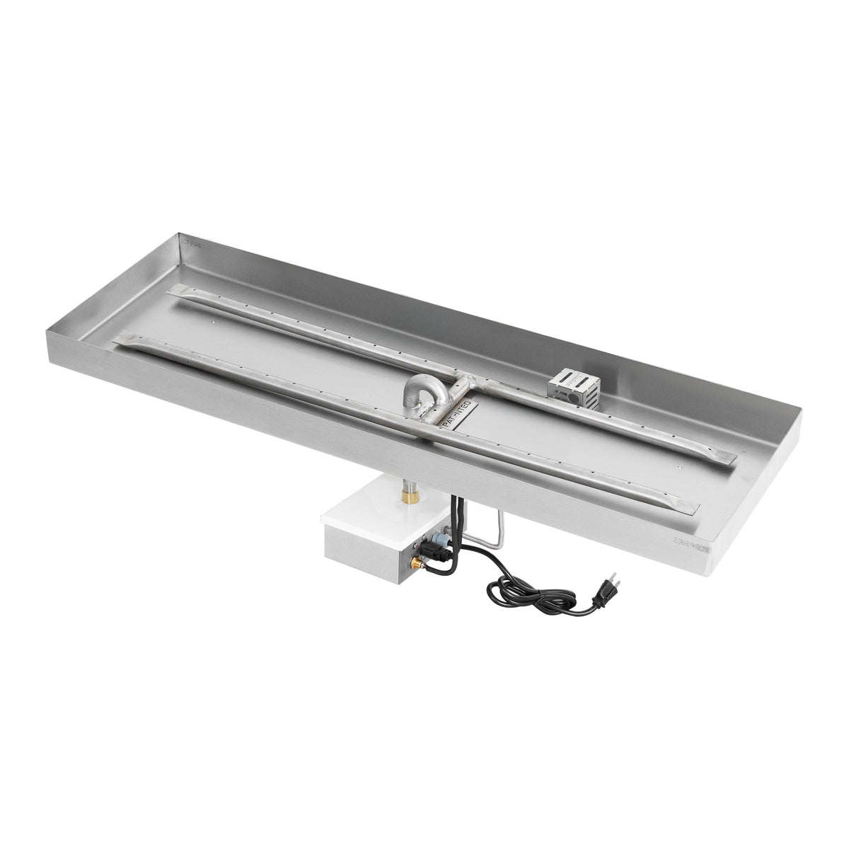 Rectangle lipless pan with H burner, Plug & Play