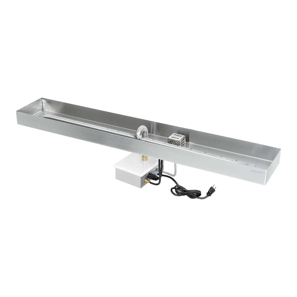 Rectangle lipless pan with linear burner, Plug & Play