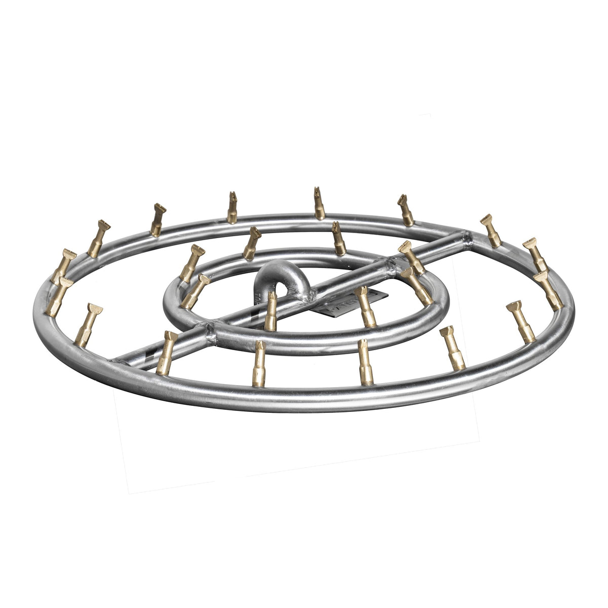 Stainless steel round bullet burner, double ring