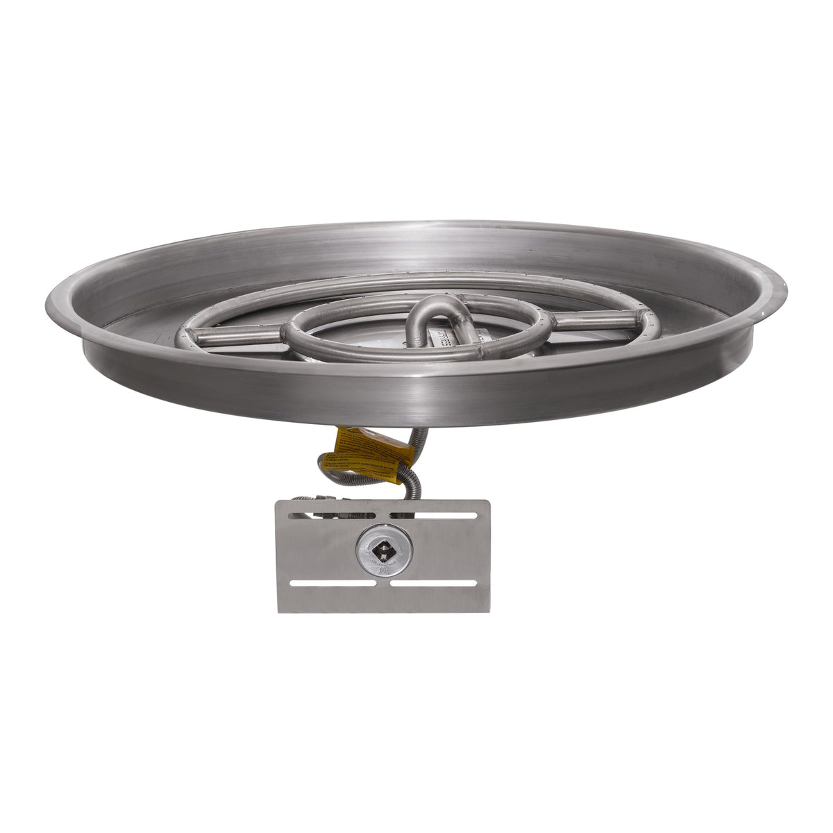 Round drop-in pan with round burner, Match Lit