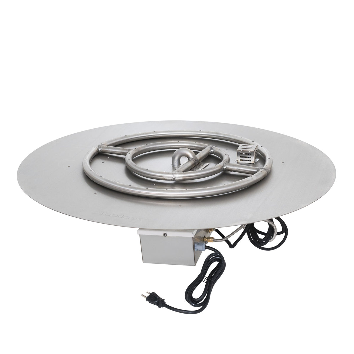 The Outdoor Plus round flat pan and round stainless steel burner kit – Plug & Play