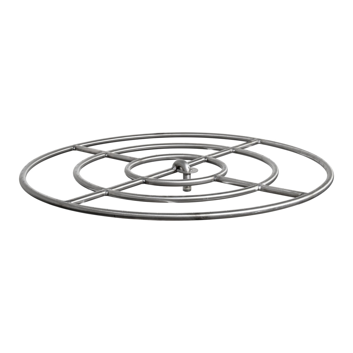 Round stainless steel burner, triple ring