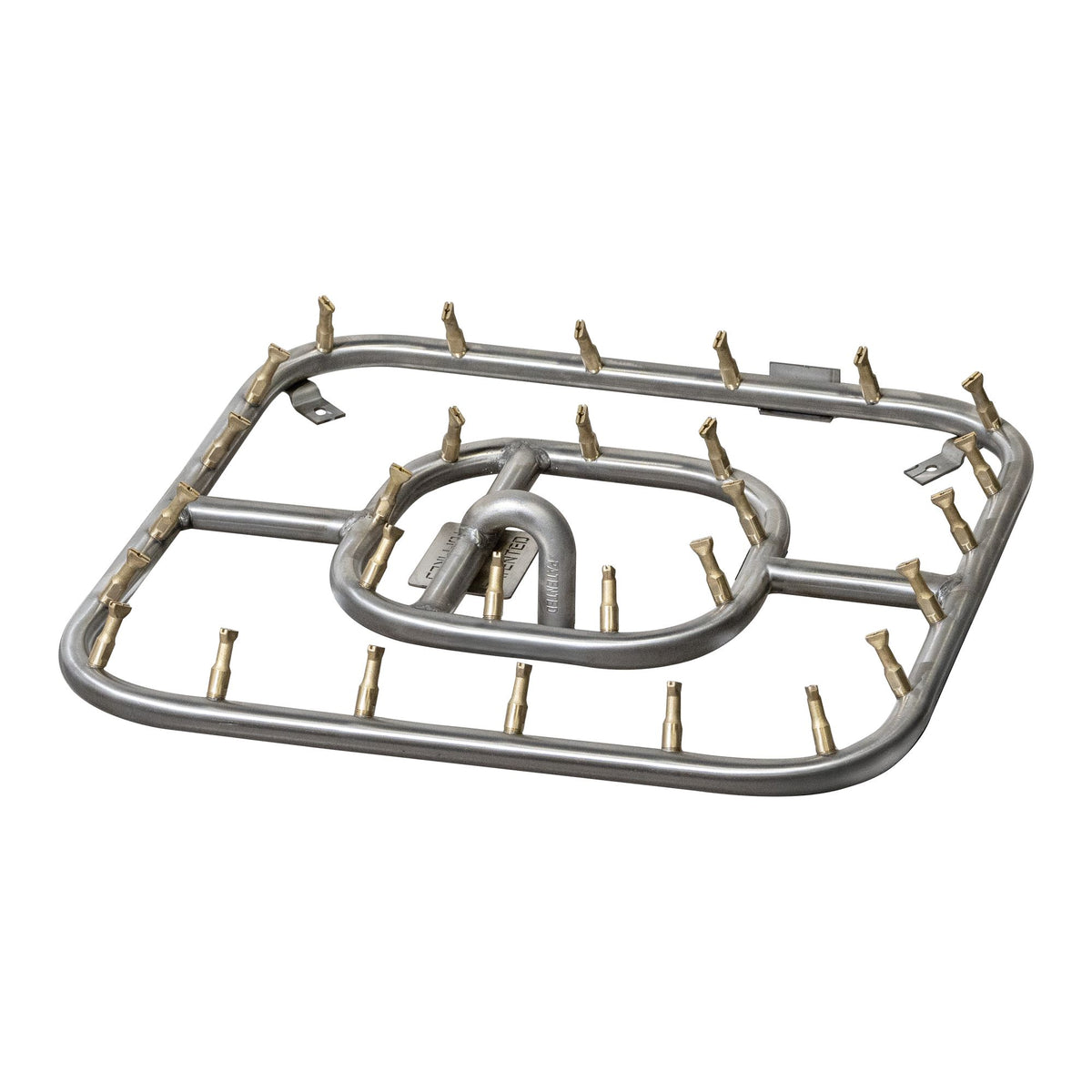 Stainless steel square bullet burner, double square
