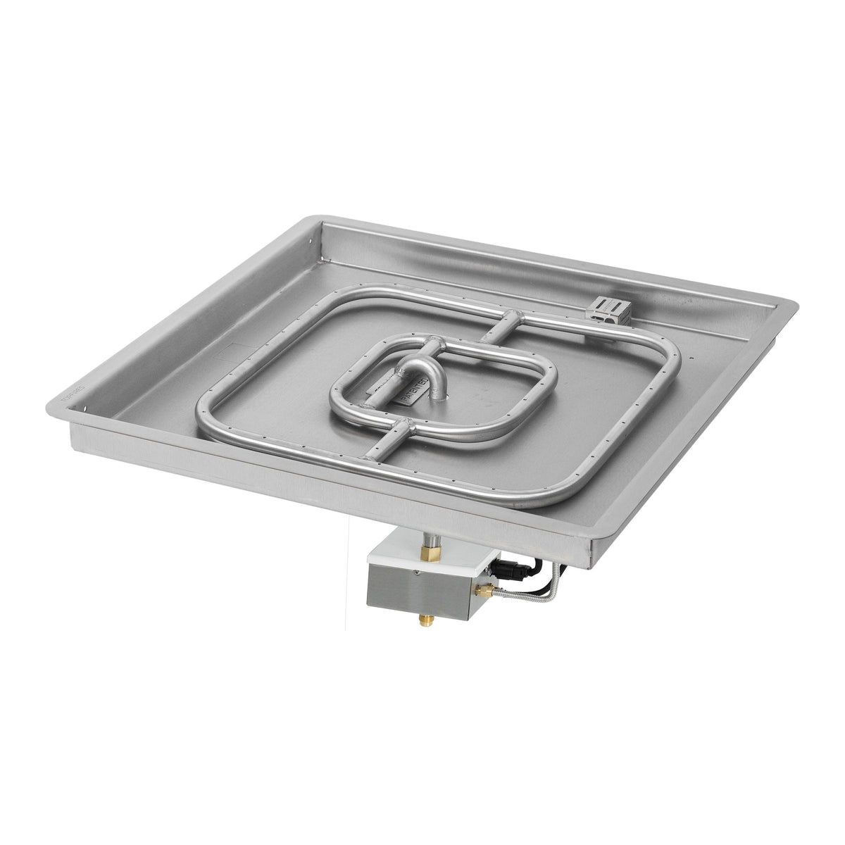 Square drop-in pan with square burner, 30DC Electronic Ignition