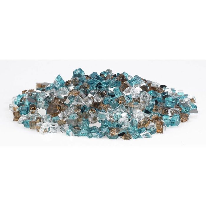 Fire by Design PMBR 1/2-Inch Premium Pre-Mixed Collection Fire Glass, 10 lb, Bali Reflective