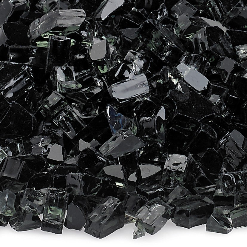 Fire by Design BLFG 1/2-Inch, Classic Collection Fire Glass, 10 lb, Black