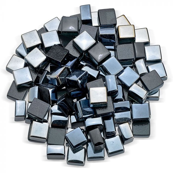 Fire by Design 2BLLUSTER 1/2-Inch, 2.0 Collection Fire Glass, 10 lb, Black Luster