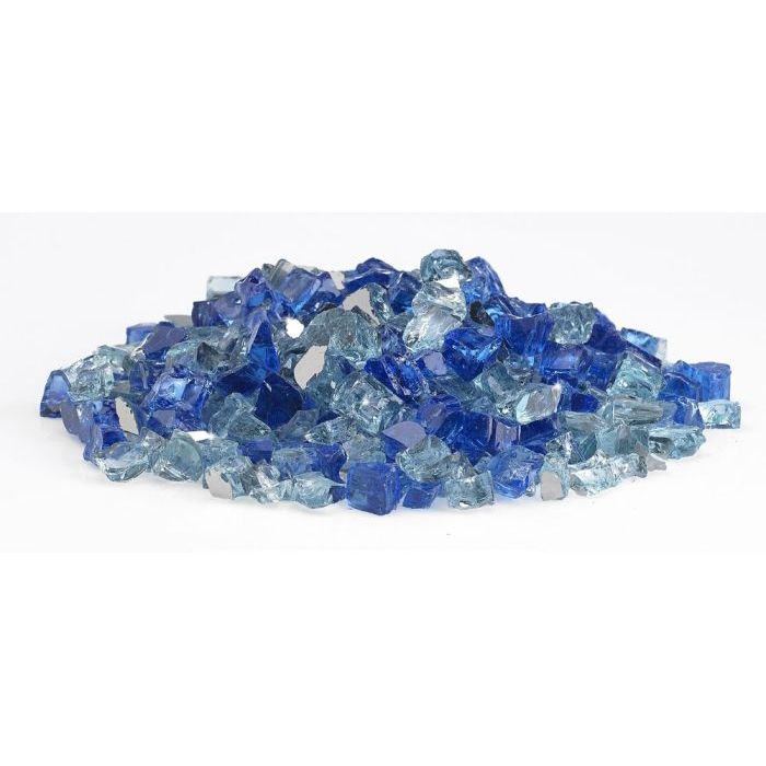 Fire by Design PMBBR 1/2-Inch Premium Pre-Mixed Collection Fire Glass, 10 lb, Bora Bora Reflective