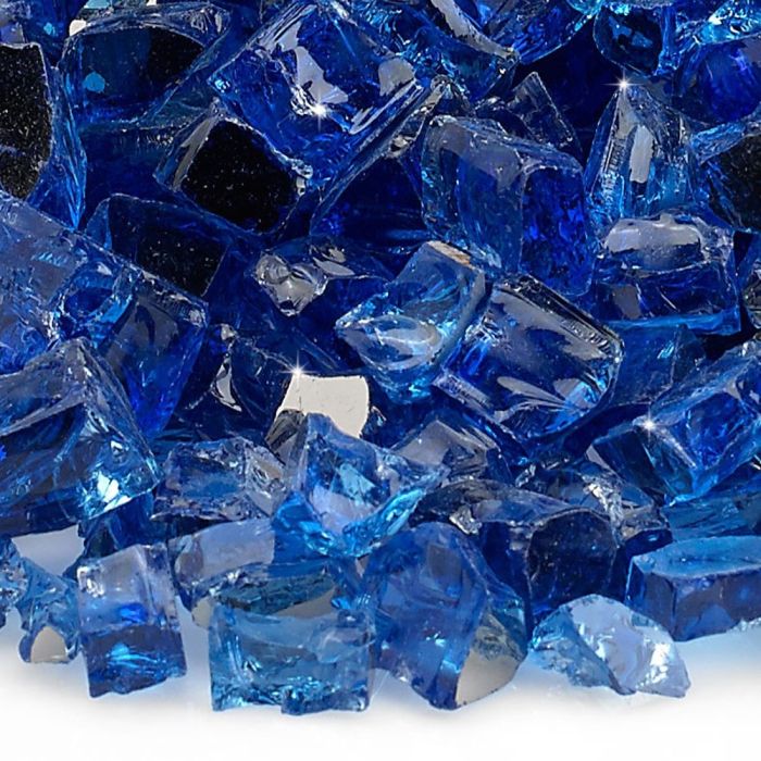 Fire by Design COLRFG 1/2-Inch Reflective Collection Fire Glass, 10 lb, Cobalt Reflective