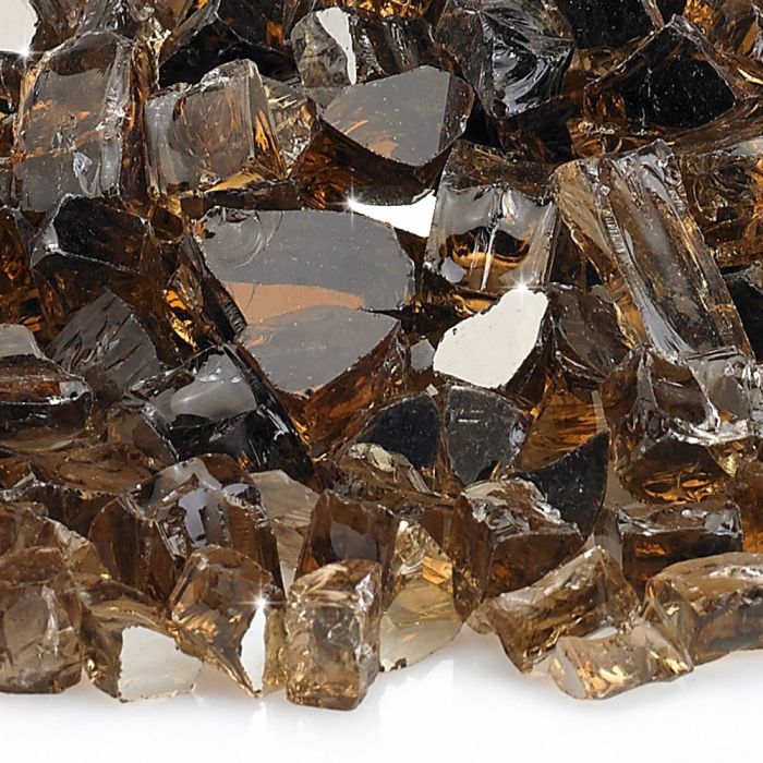 Fire by Design COPRFG 1/2-Inch Reflective Collection Fire Glass, 10 lb, Copper Reflective