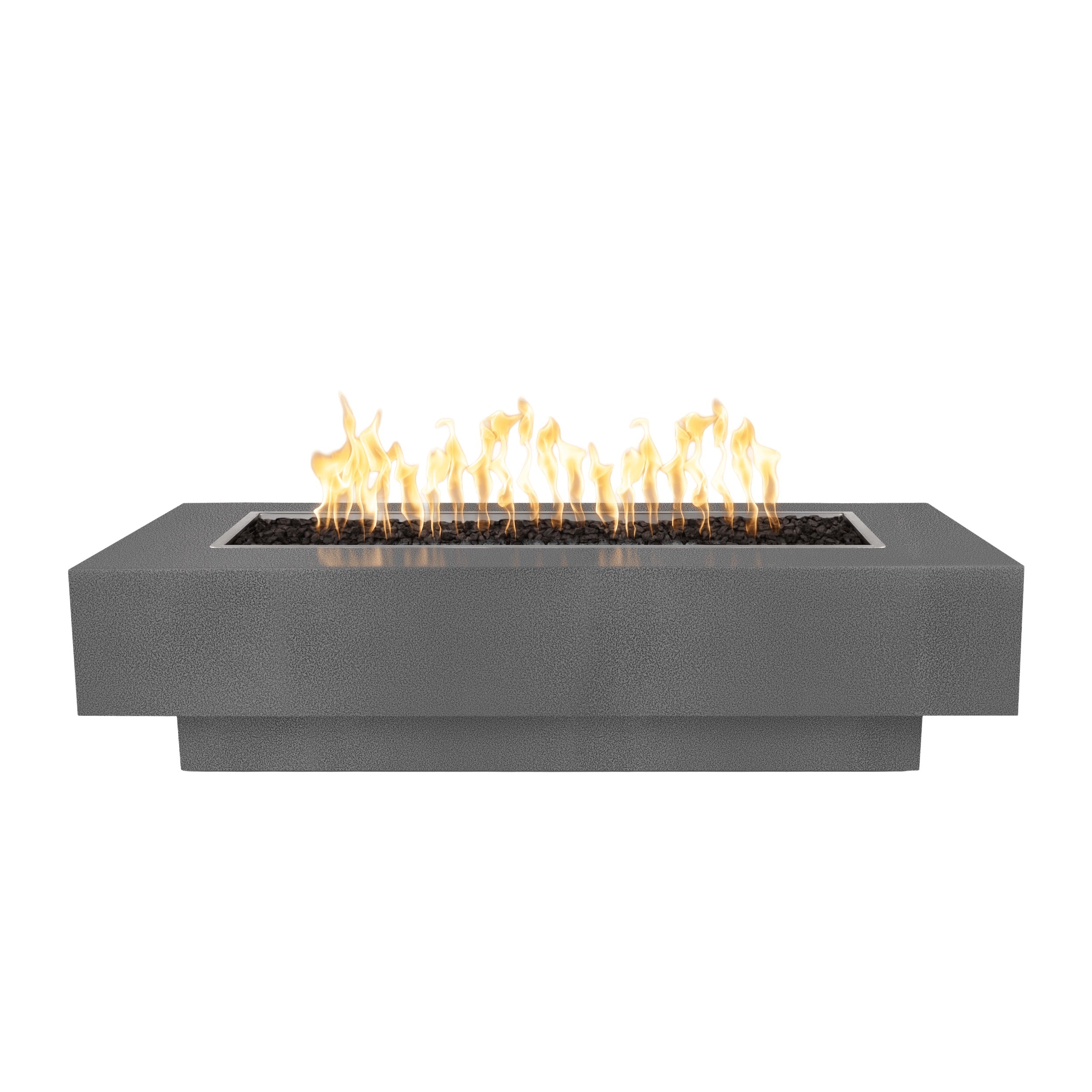 Top Fires by The Outdoor Plus Coronado 84x28-Inch Linear Powder Coated Steel Gas Fire Pit