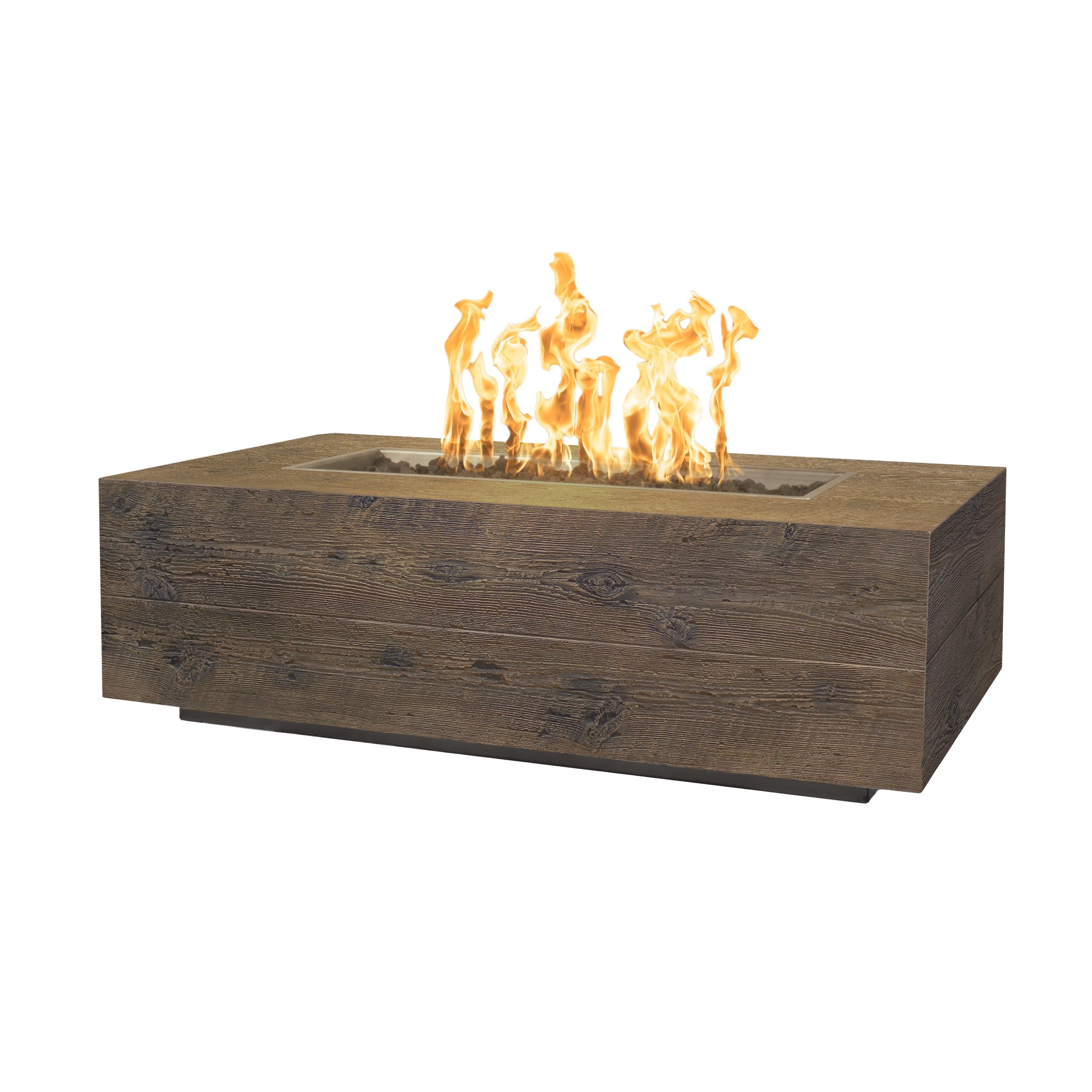 Top Fires by The Outdoor Plus Coronado 48x28-Inches Wood Grain Fire Pit
