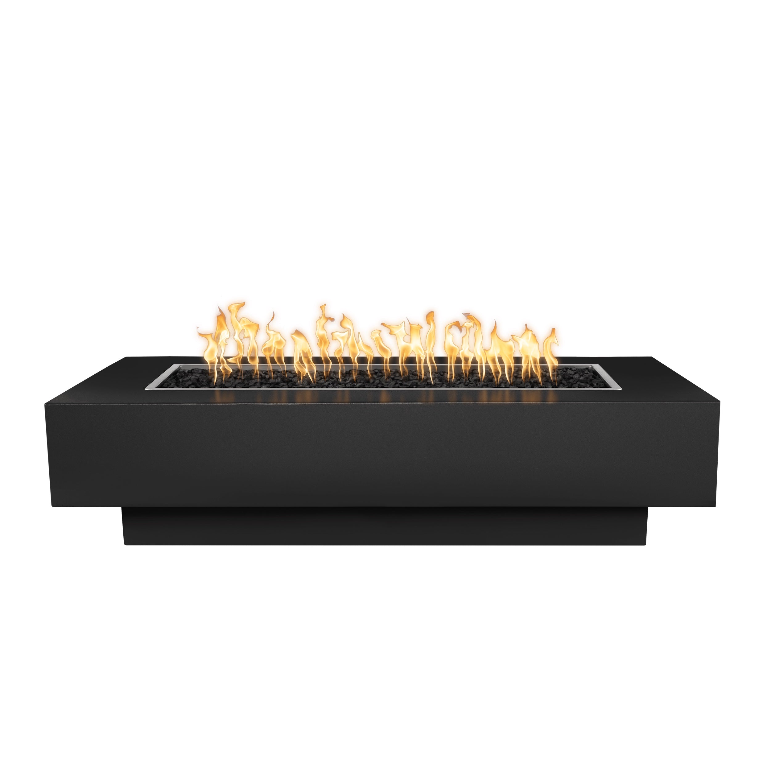 Top Fires by The Outdoor Plus Coronado 72x28-Inch Linear Powder Coated Steel Gas Fire Pit