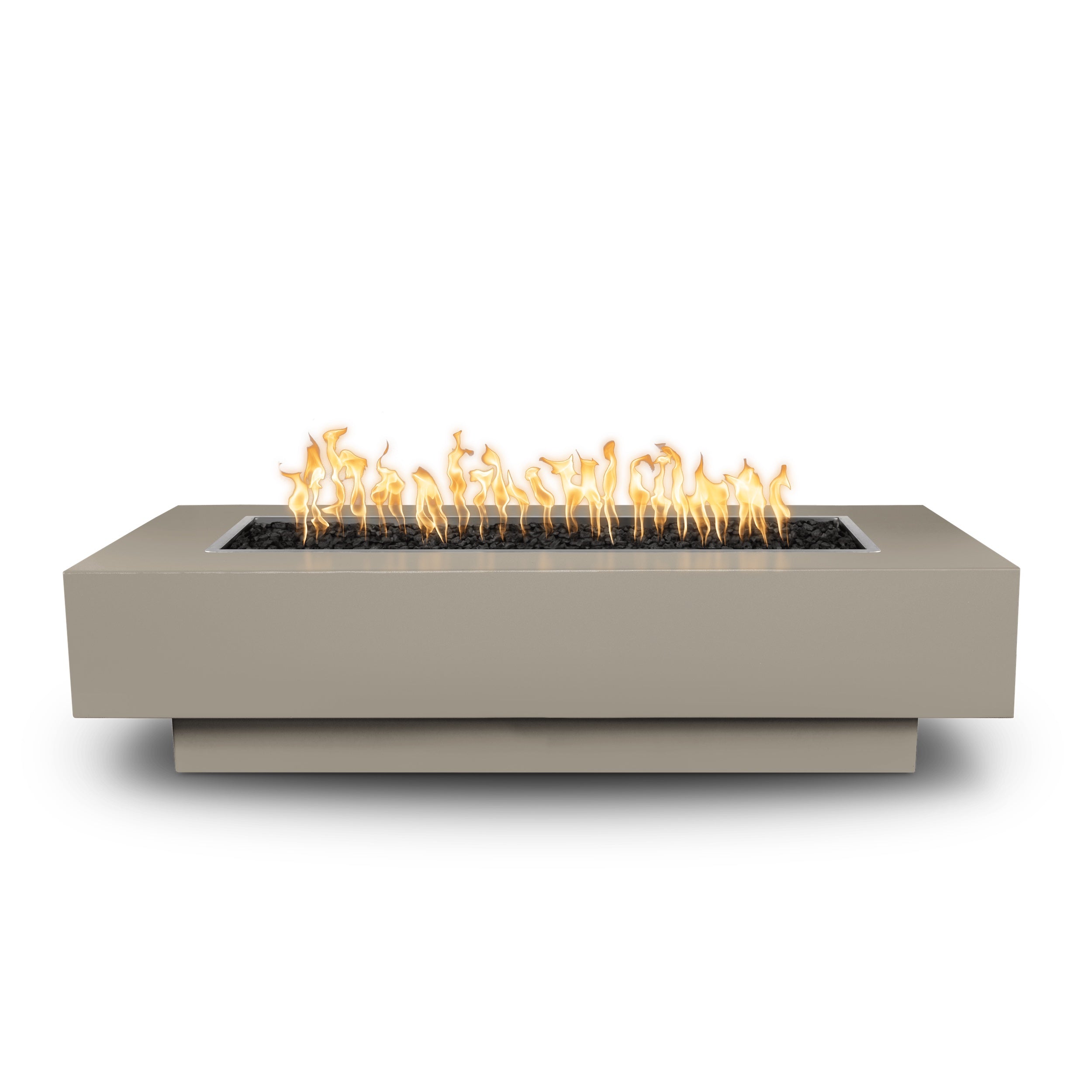 Top Fires by The Outdoor Plus Coronado 60x28-Inch Linear Powder Coated Steel Gas Fire Pit