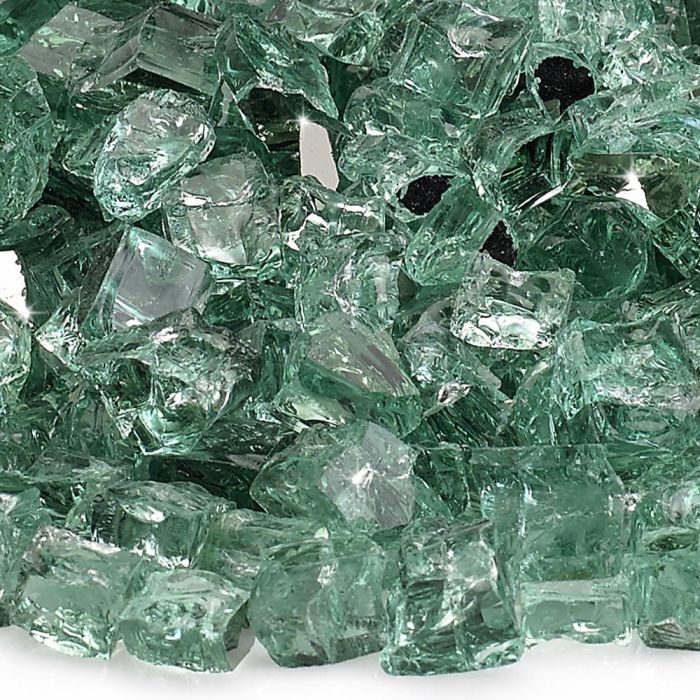 Fire by Design EVRFG 1/2-Inch Reflective Collection Fire Glass, 10 lb, Evergreen Reflective