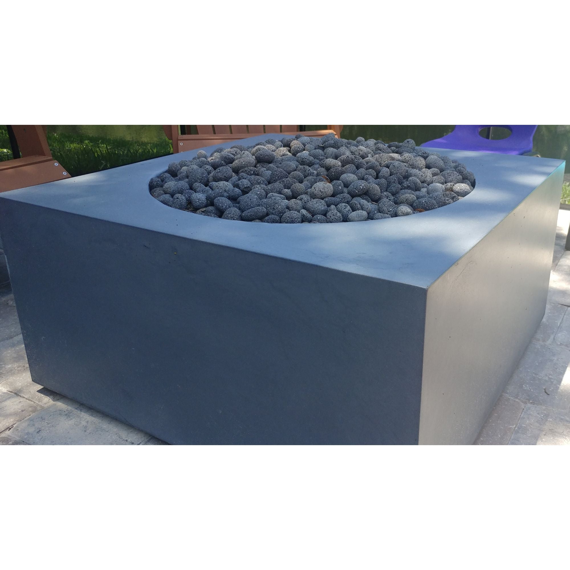 fire pit with round opening