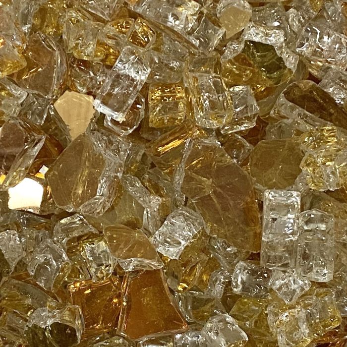 Fire by Design GORFG 1/2-Inch Reflective Collection Fire Glass, 10 lb, Gold Reflective