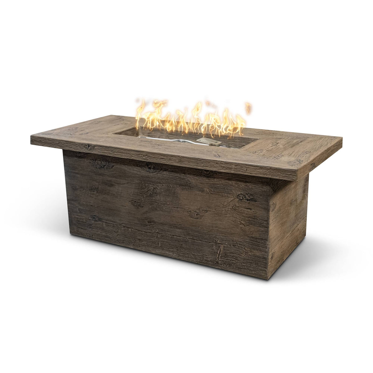 The Outdoor Plus Grove Fire Table - Wood Grain