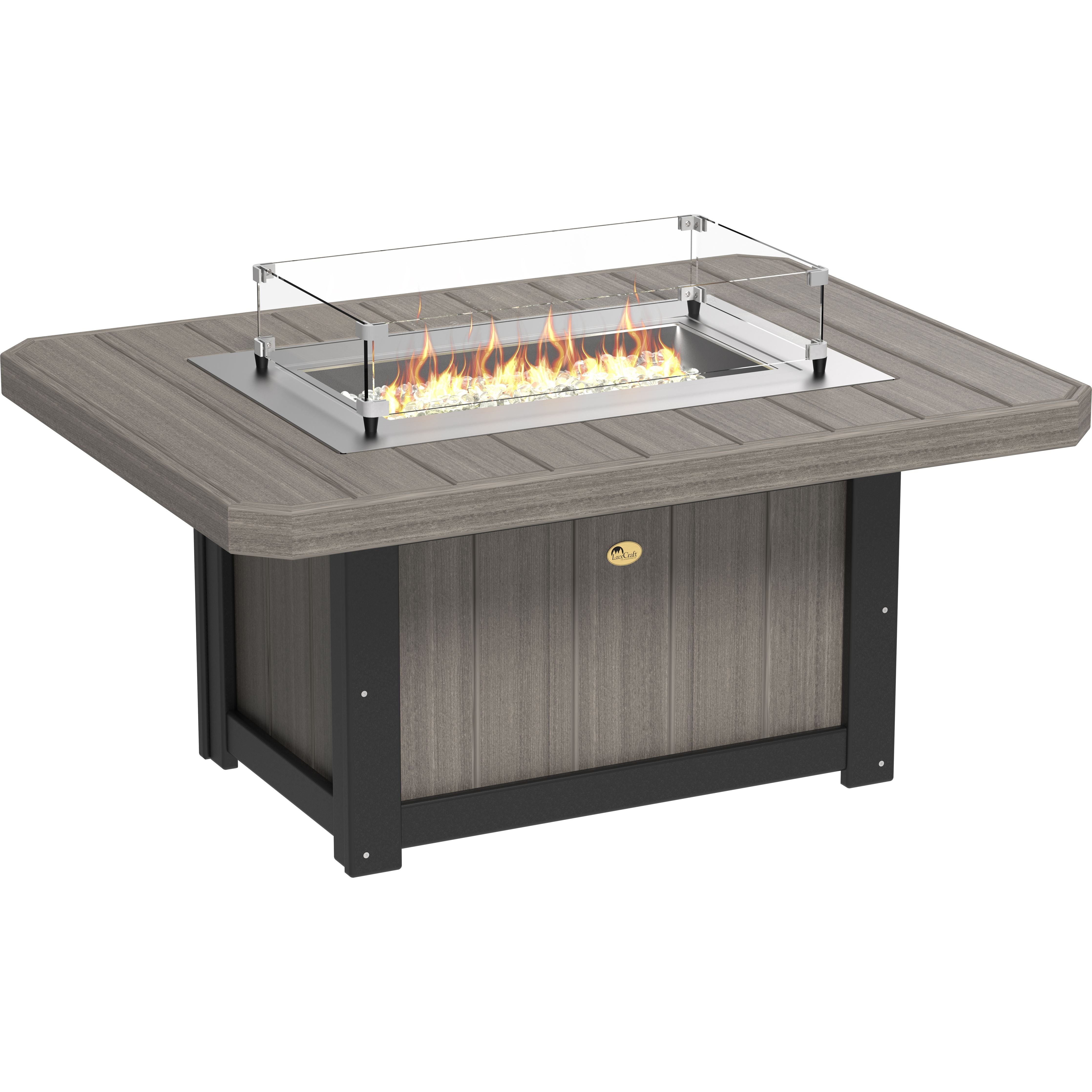 LuxCraft Lumin Fire Pit 51 Rectangular