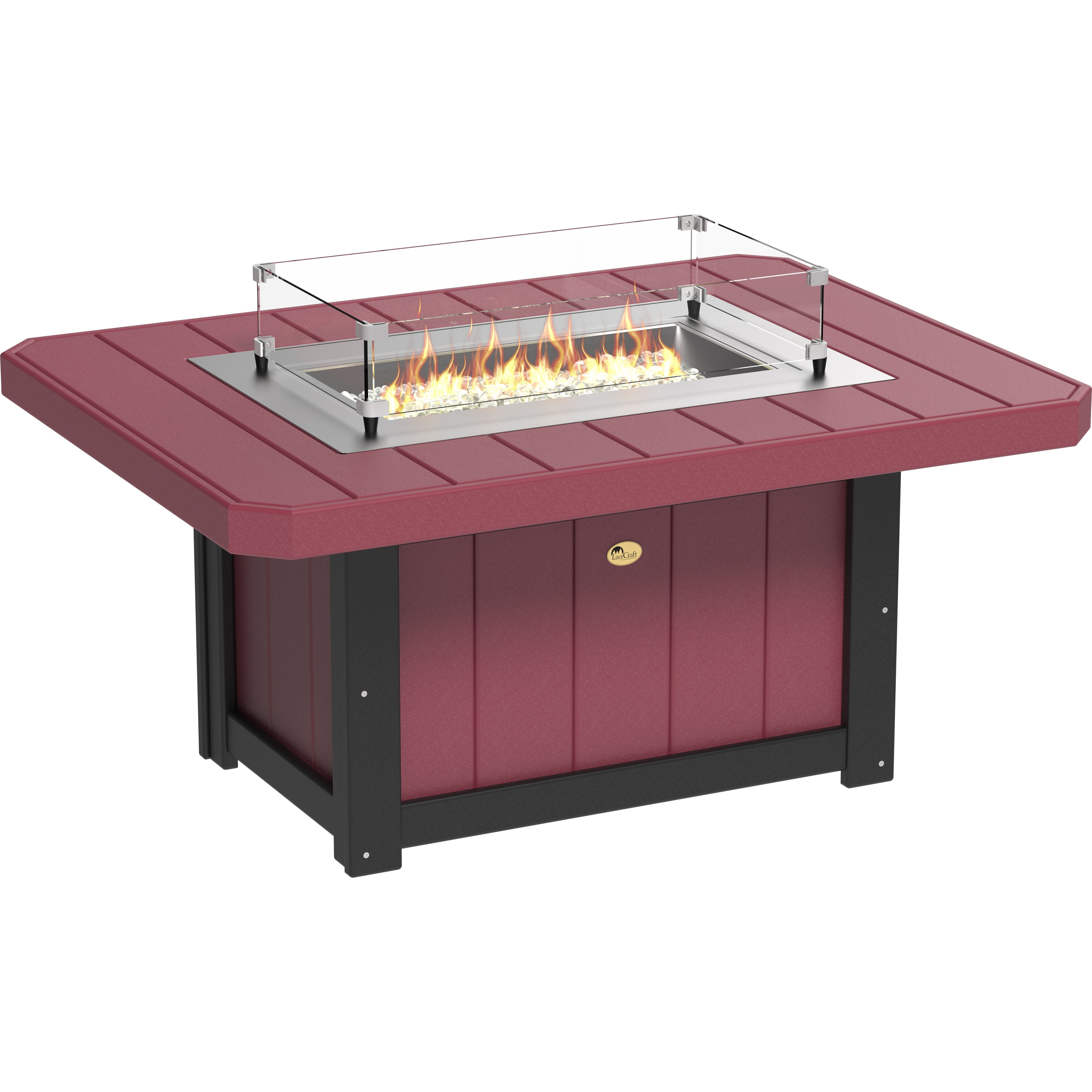 LuxCraft Lumin Fire Pit 51 Rectangular