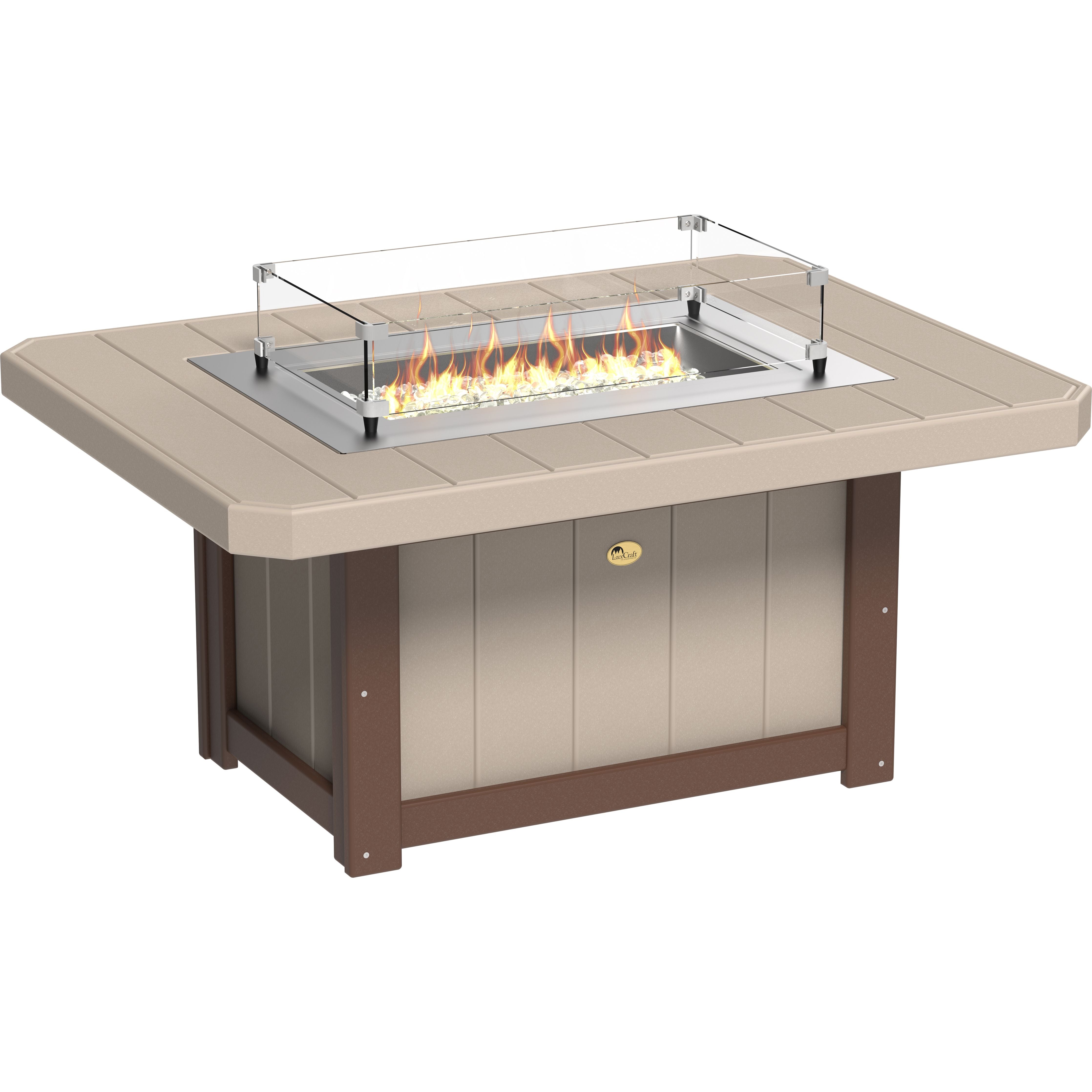 LuxCraft Lumin Fire Pit 51 Rectangular