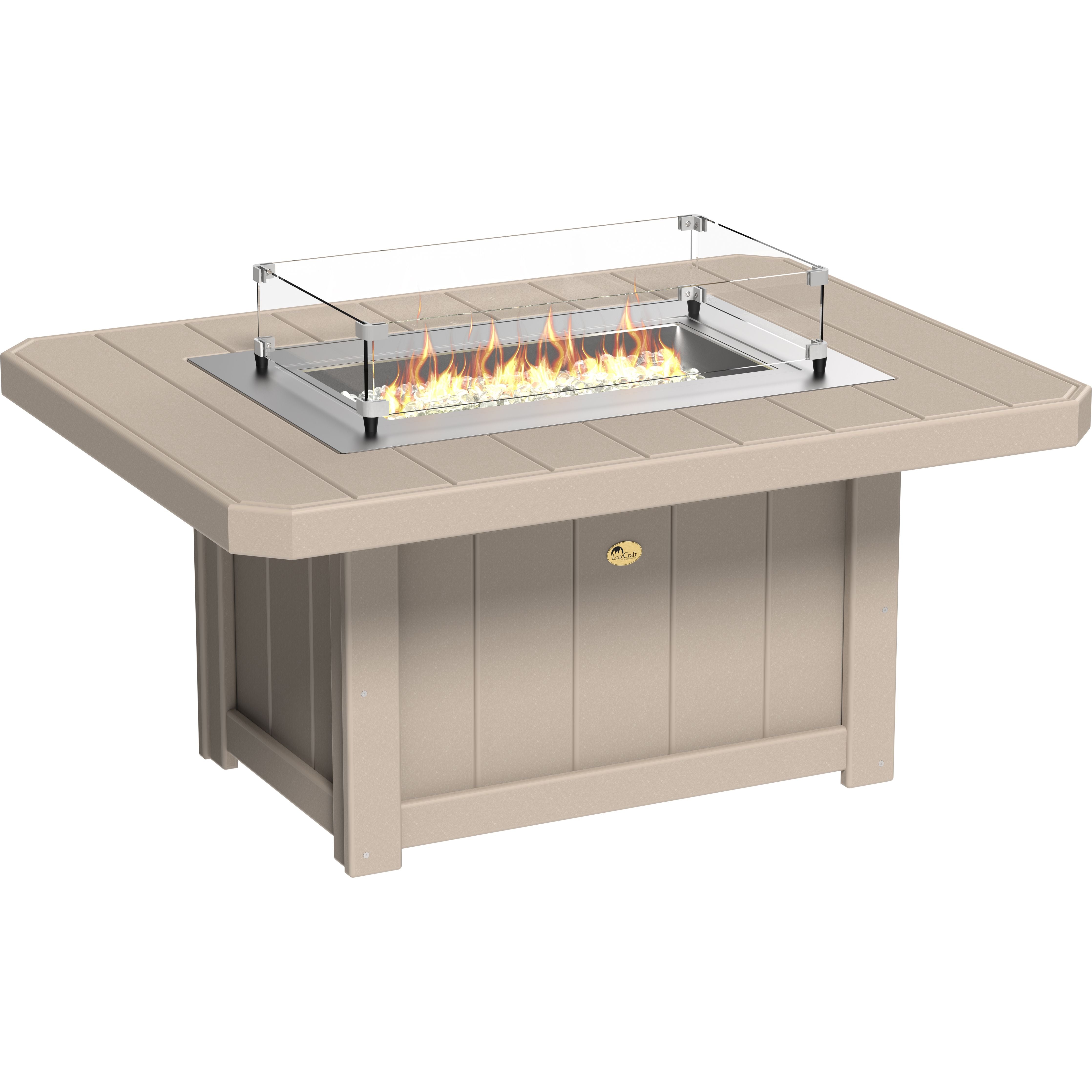 LuxCraft Lumin Fire Pit 51 Rectangular