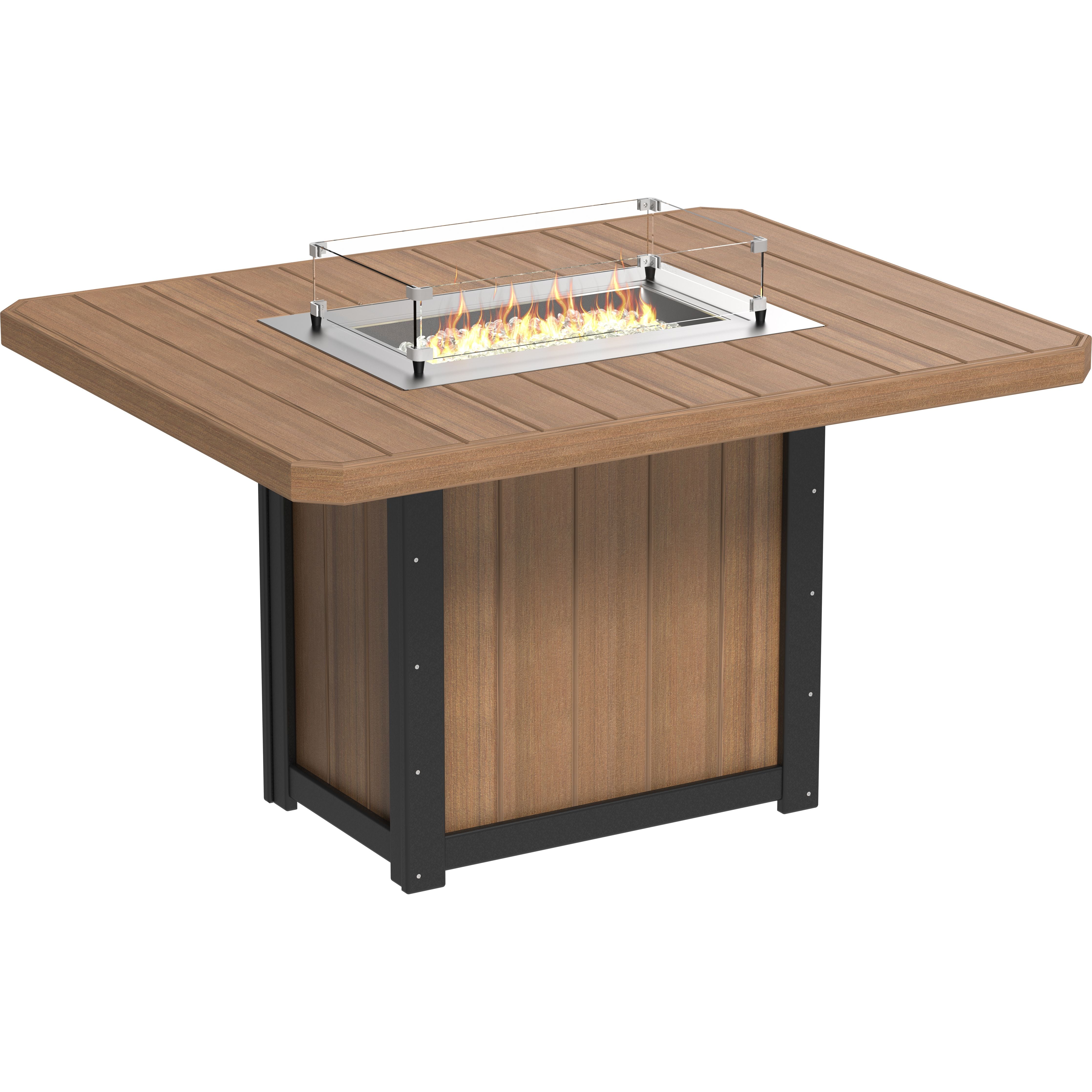 LuxCraft Lumin Fire Table 62 Rectangular