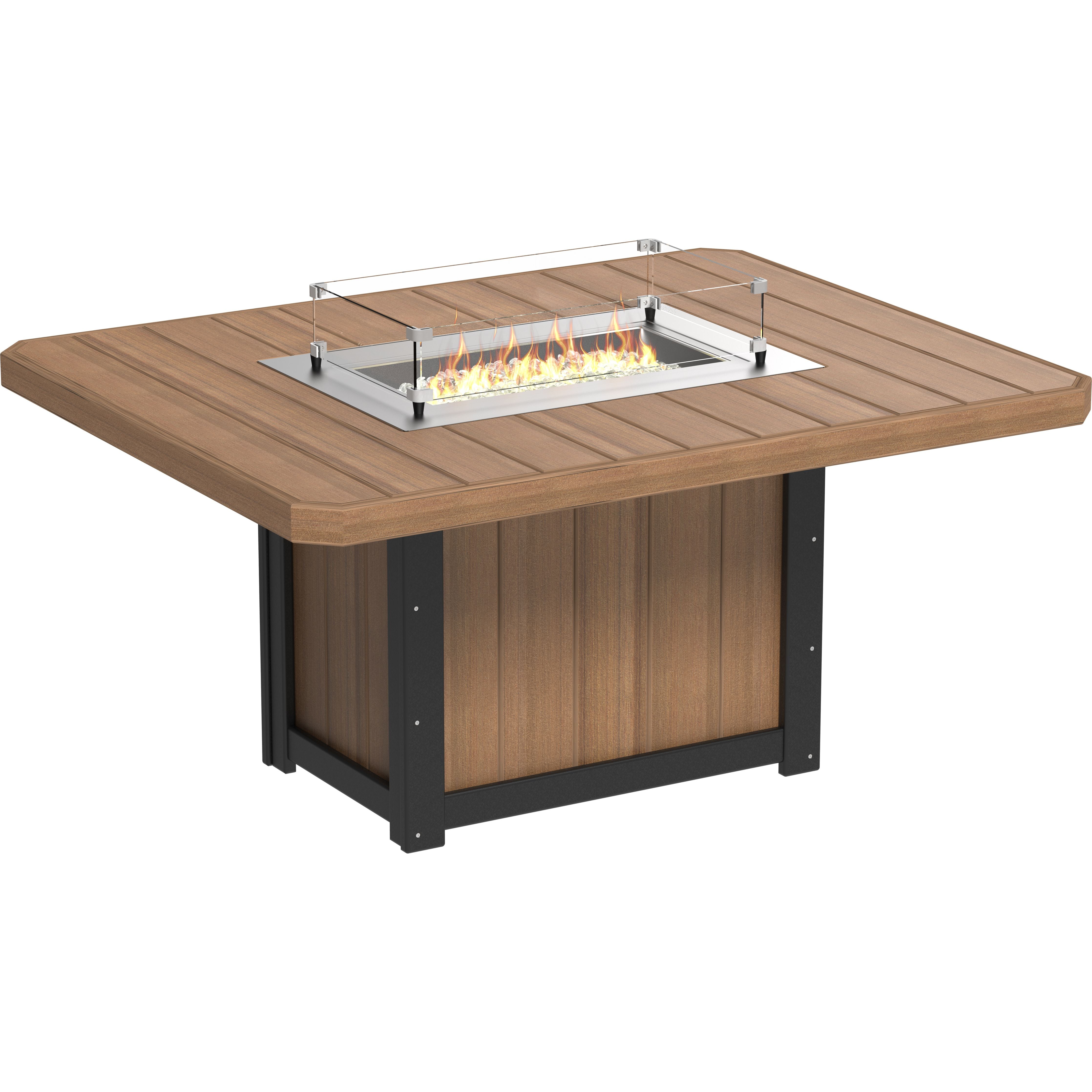 LuxCraft Lumin Fire Table 62 Rectangular