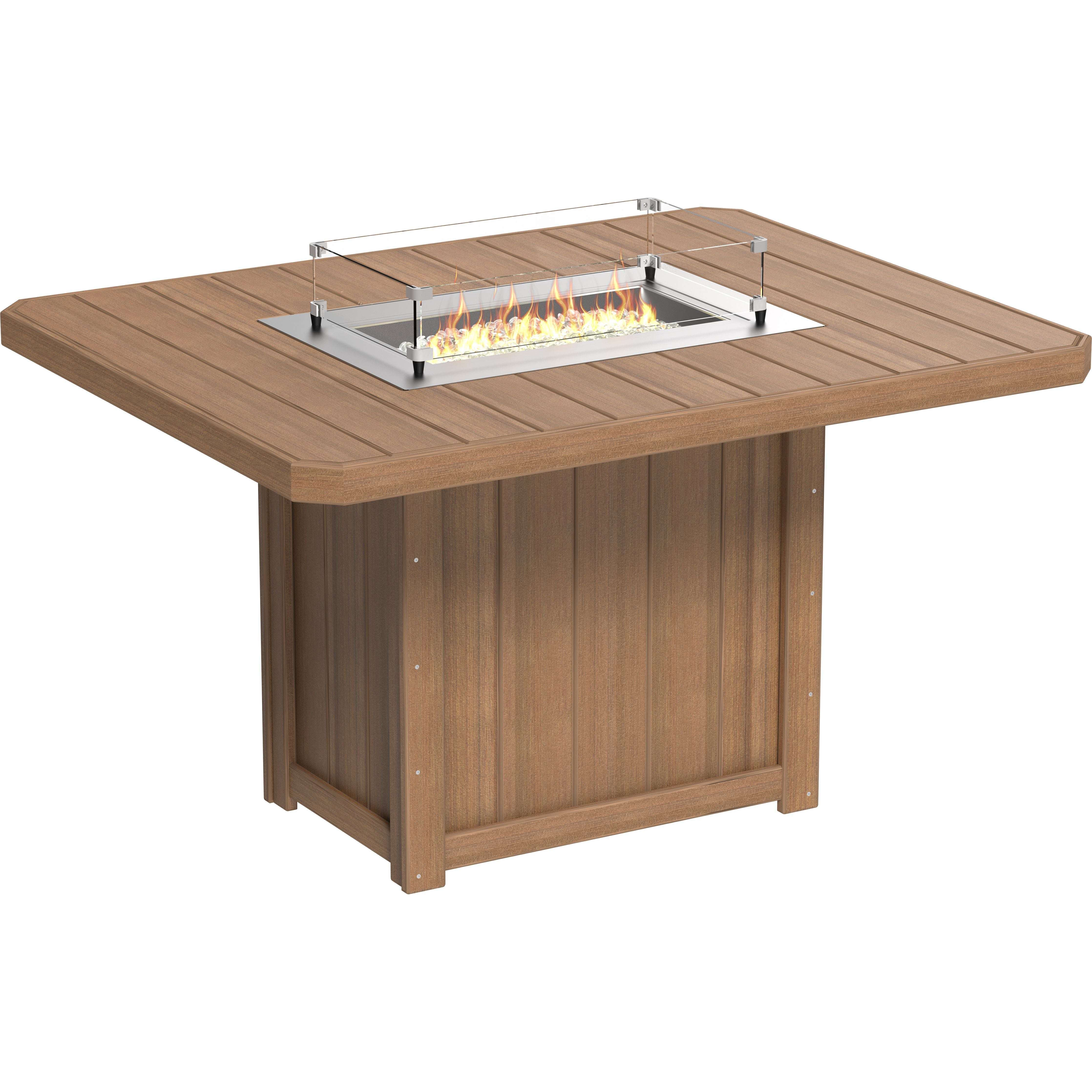 LuxCraft Lumin Fire Table 62 Rectangular