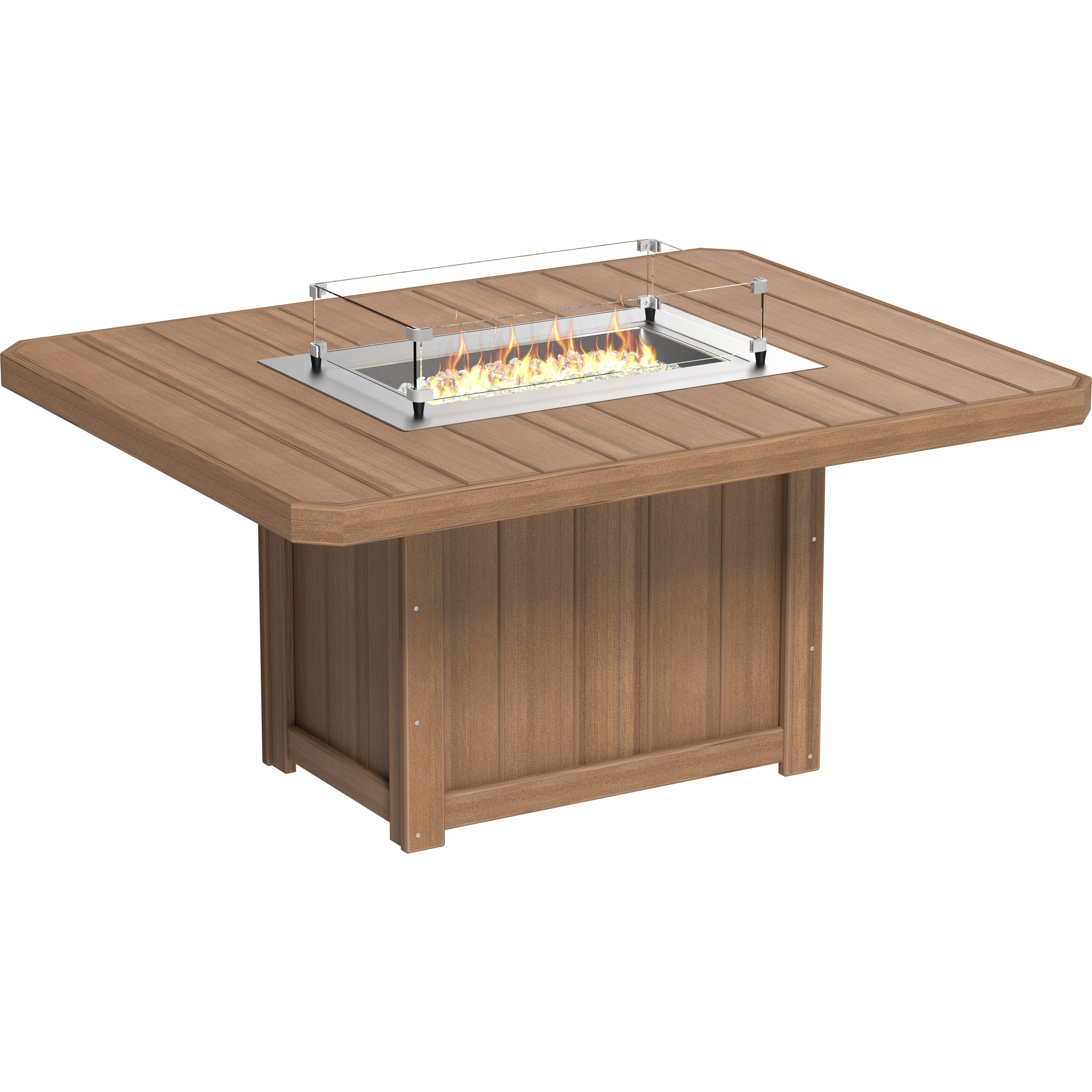 LuxCraft Lumin Fire Table 62 Rectangular