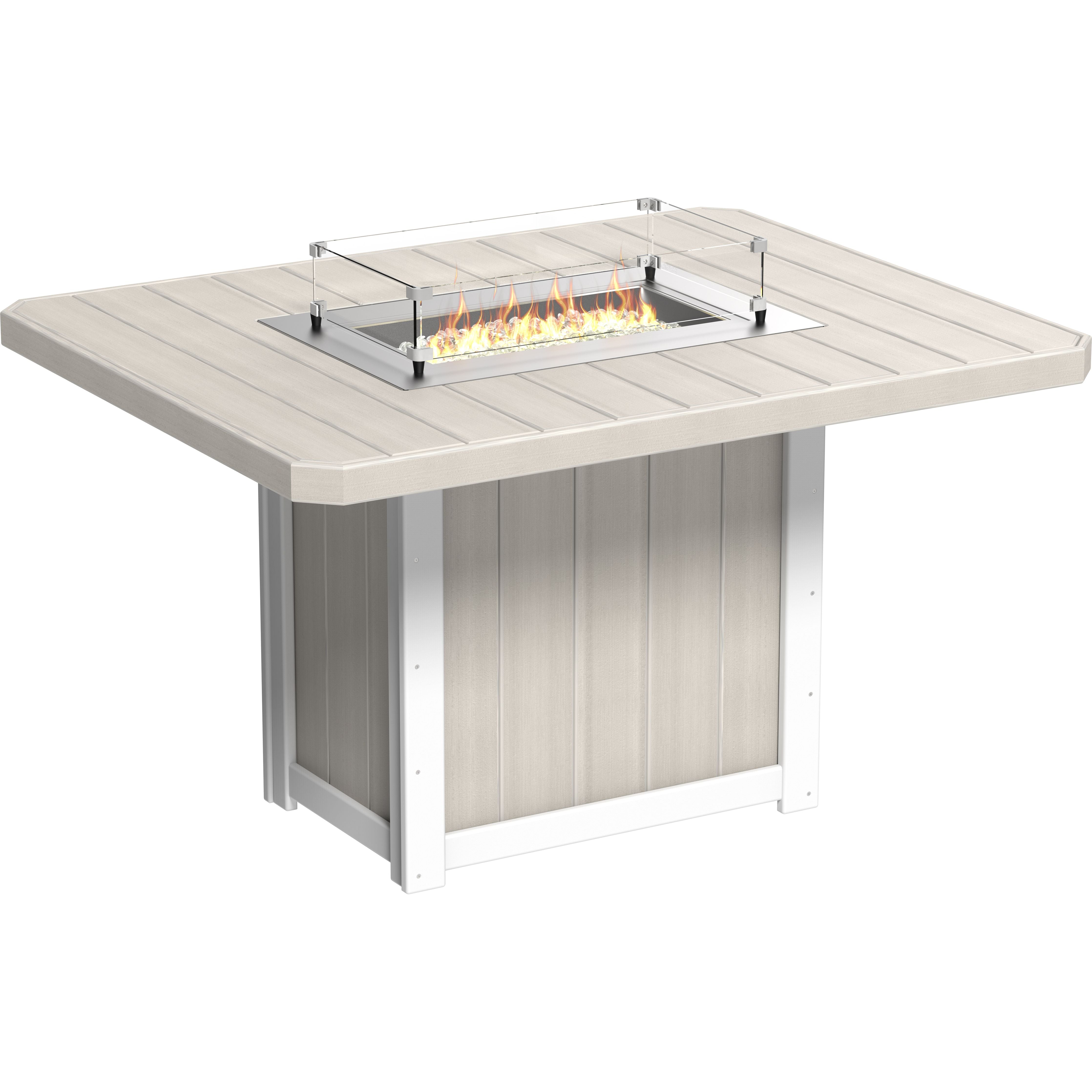 LuxCraft Lumin Fire Table 62 Rectangular