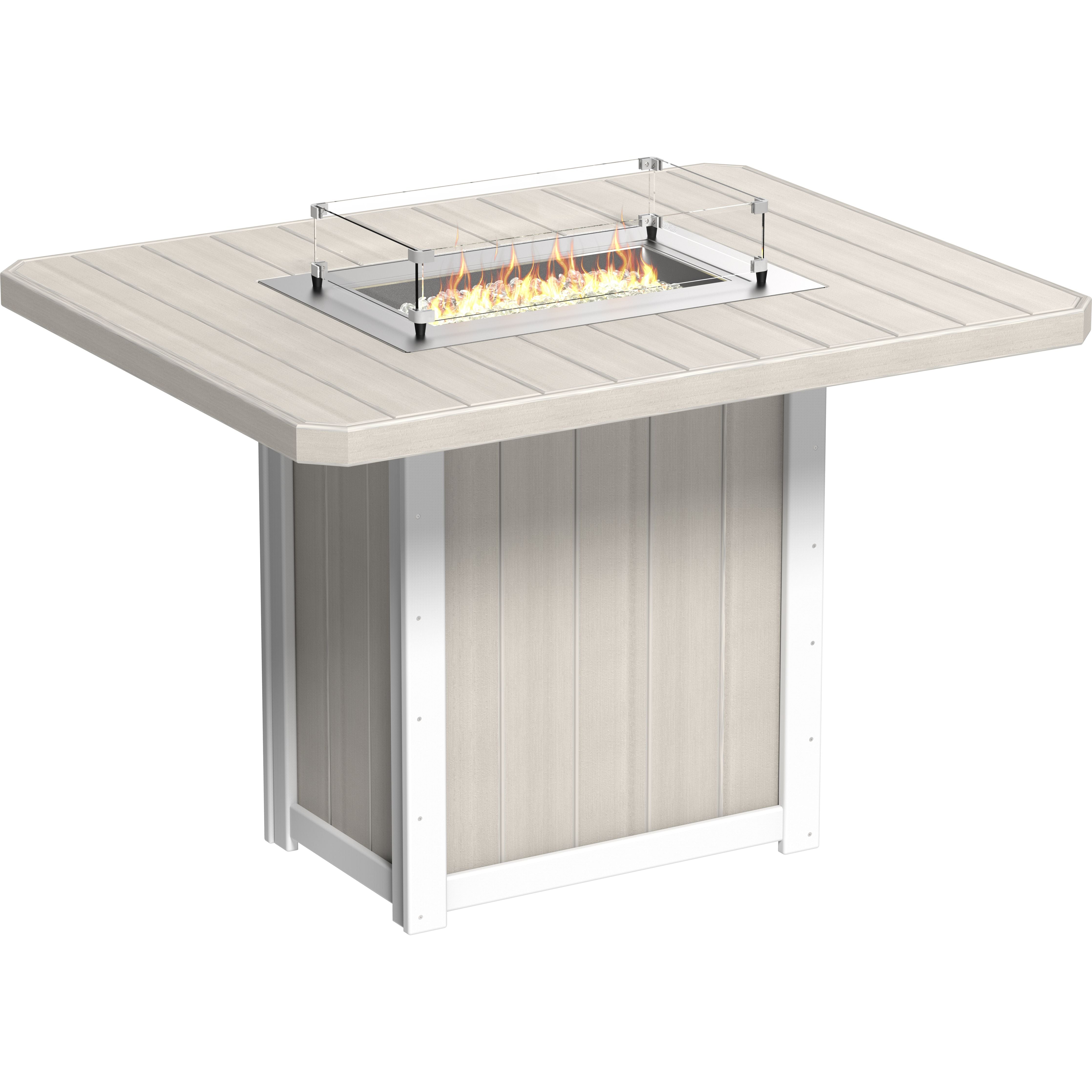 LuxCraft Lumin Fire Table 62 Rectangular