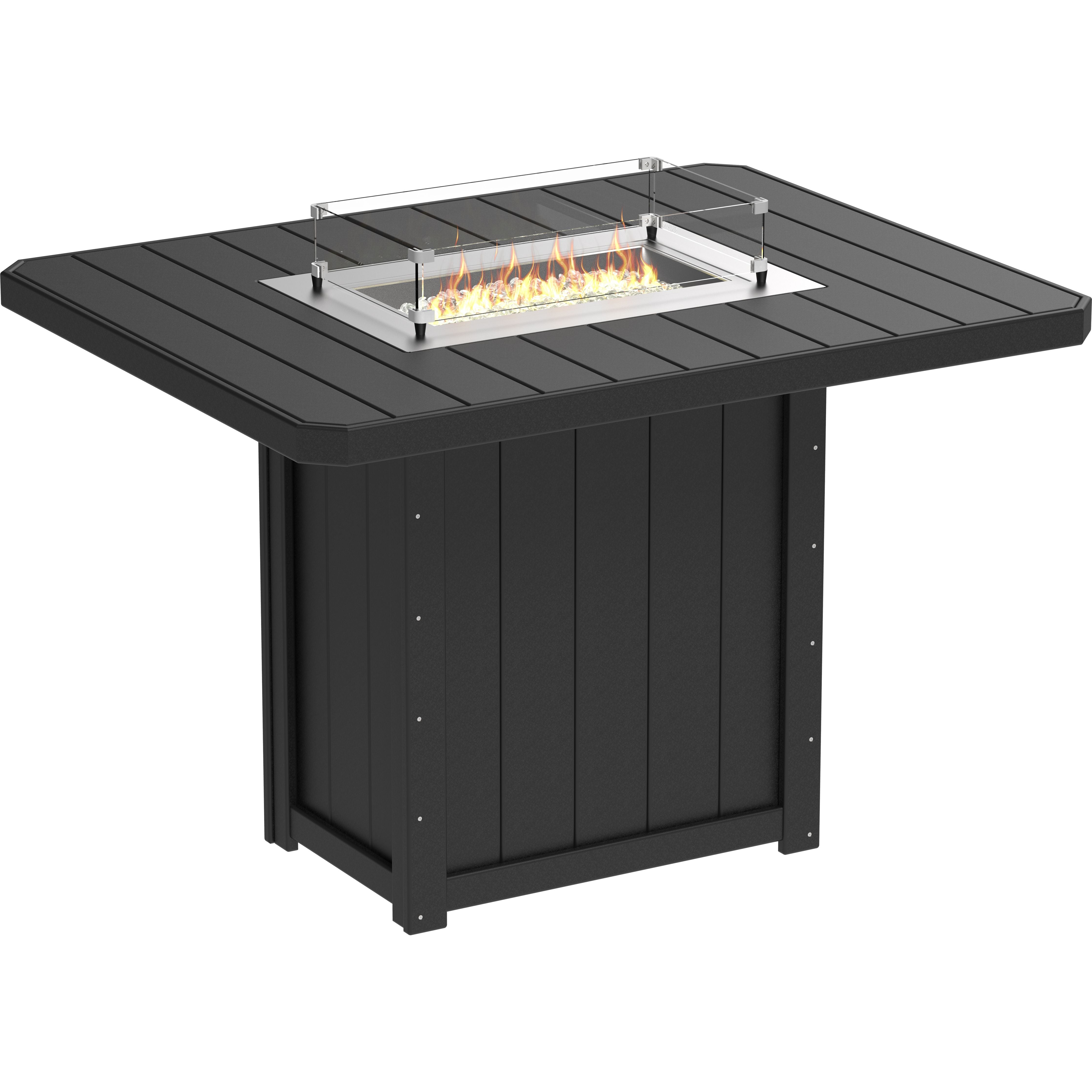 LuxCraft Lumin Fire Table 62 Rectangular