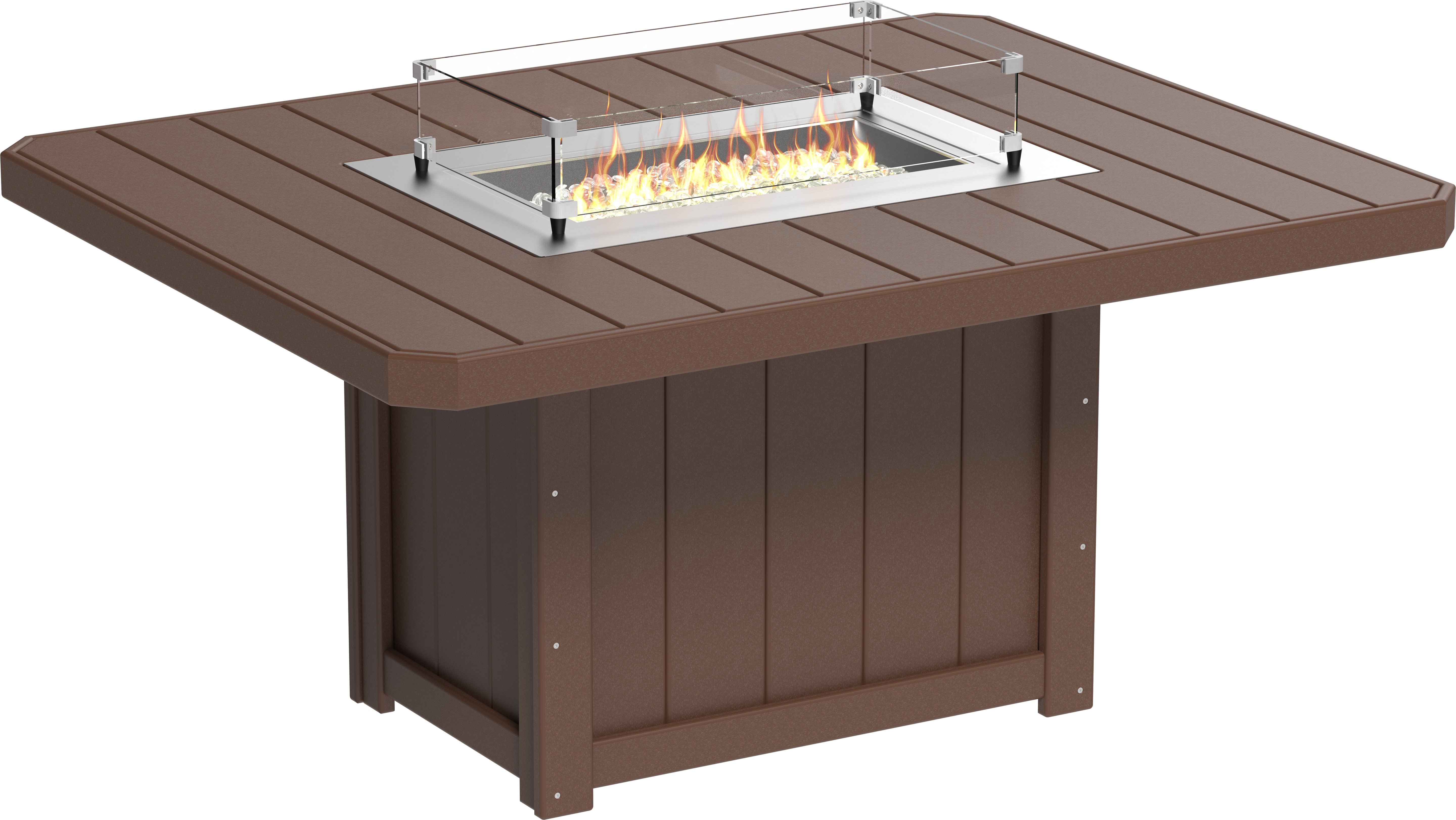 LuxCraft Lumin Fire Table 62 Rectangular