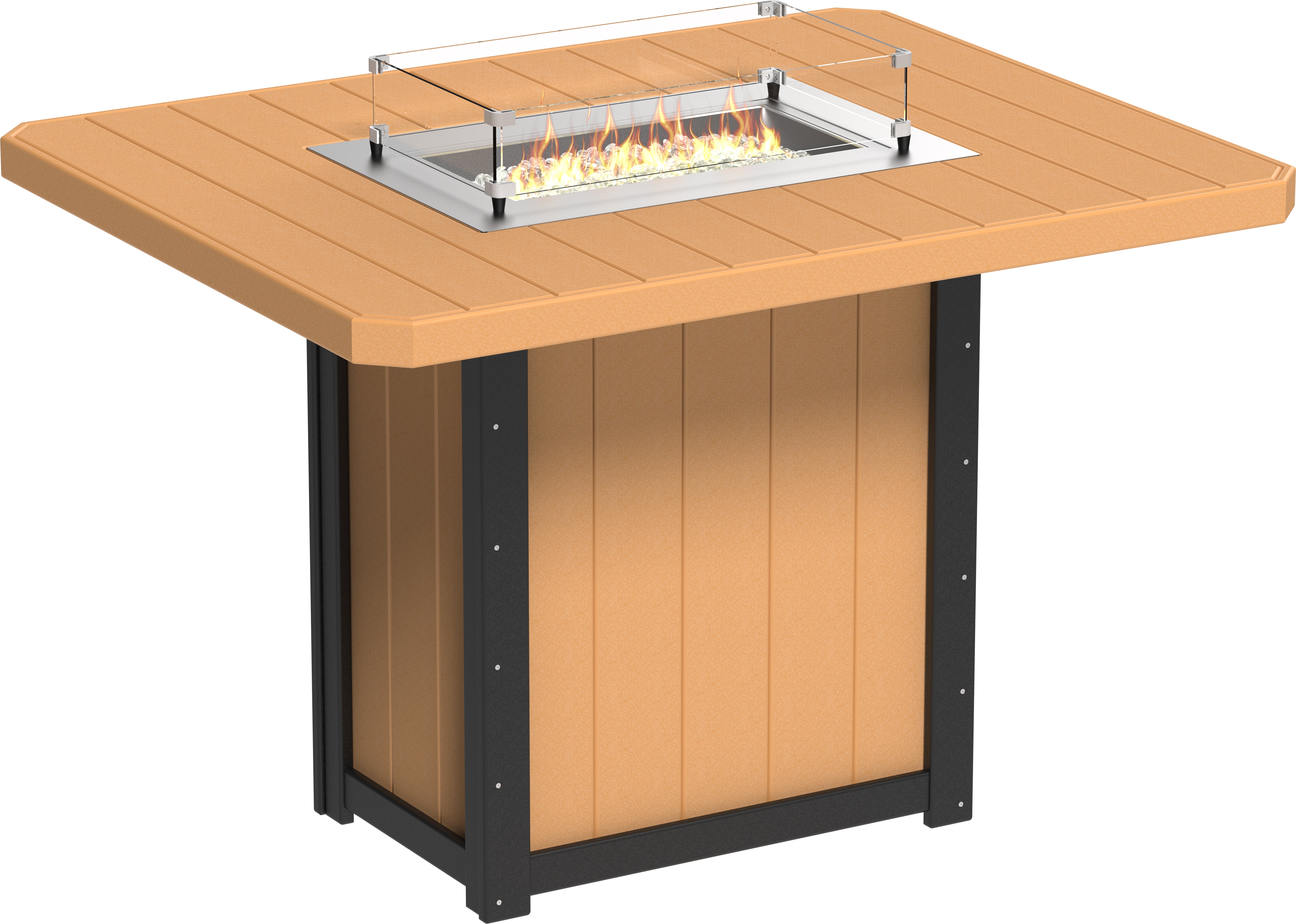 LuxCraft Lumin Fire Table 62 Rectangular