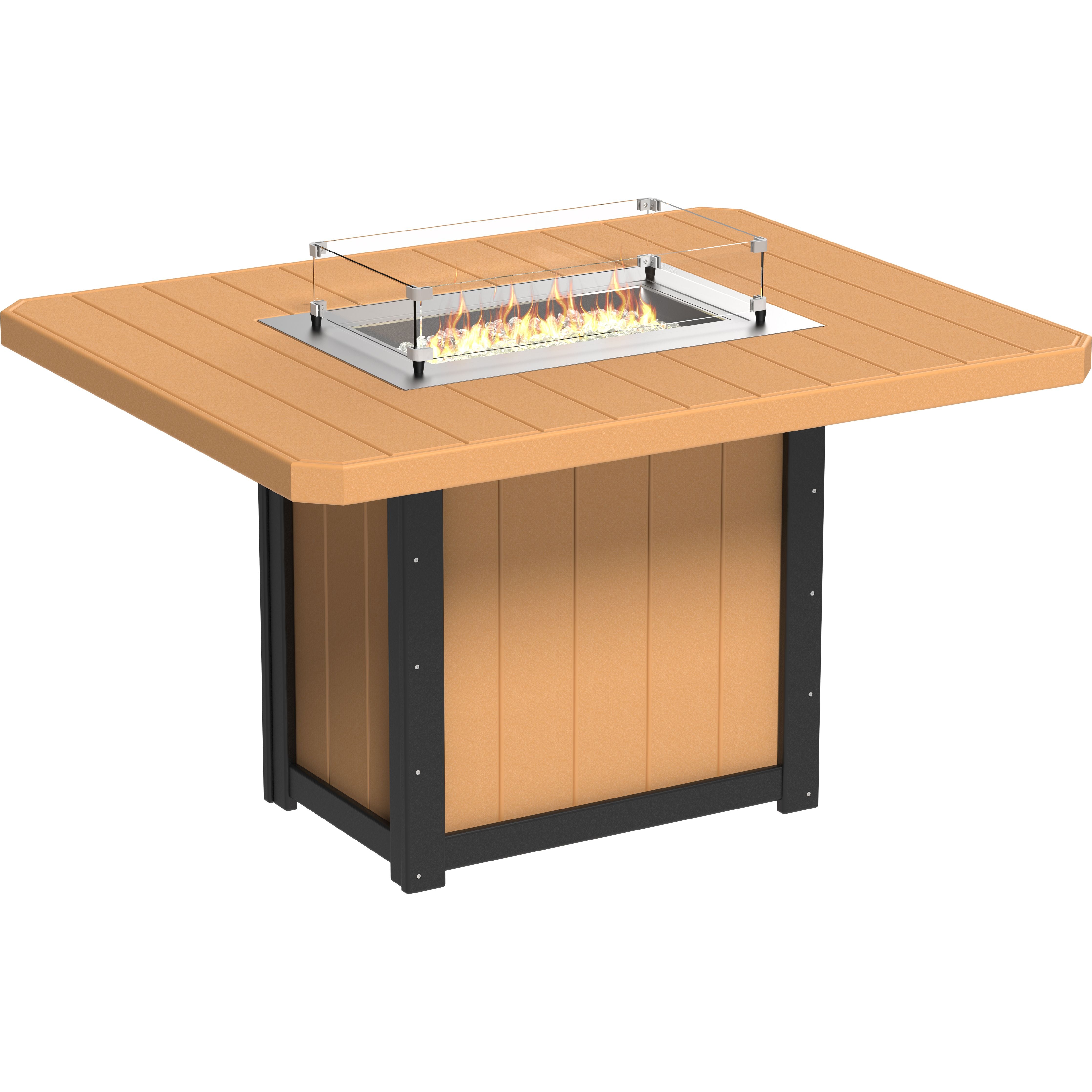 LuxCraft Lumin Fire Table 62 Rectangular