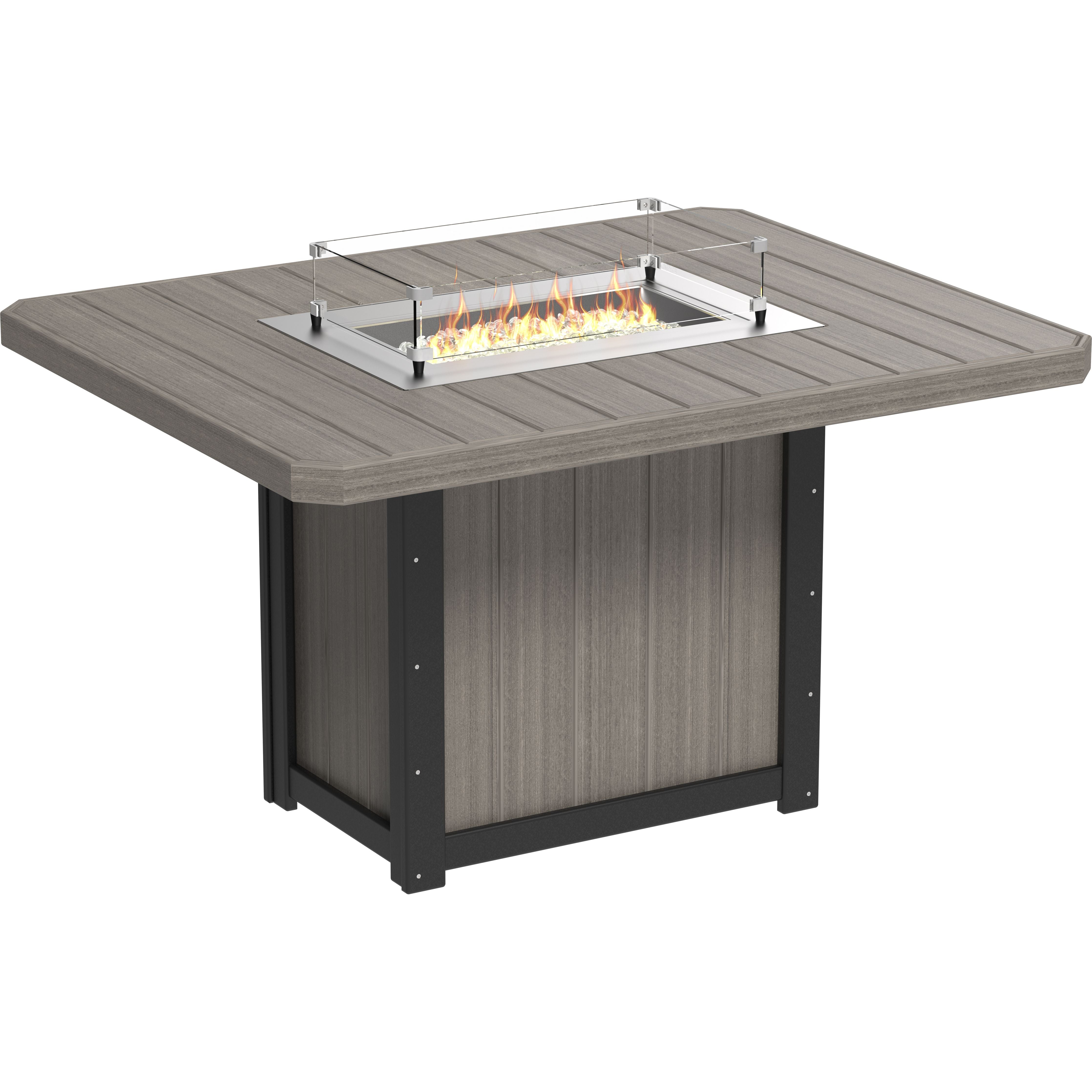LuxCraft Lumin Fire Table 62 Rectangular